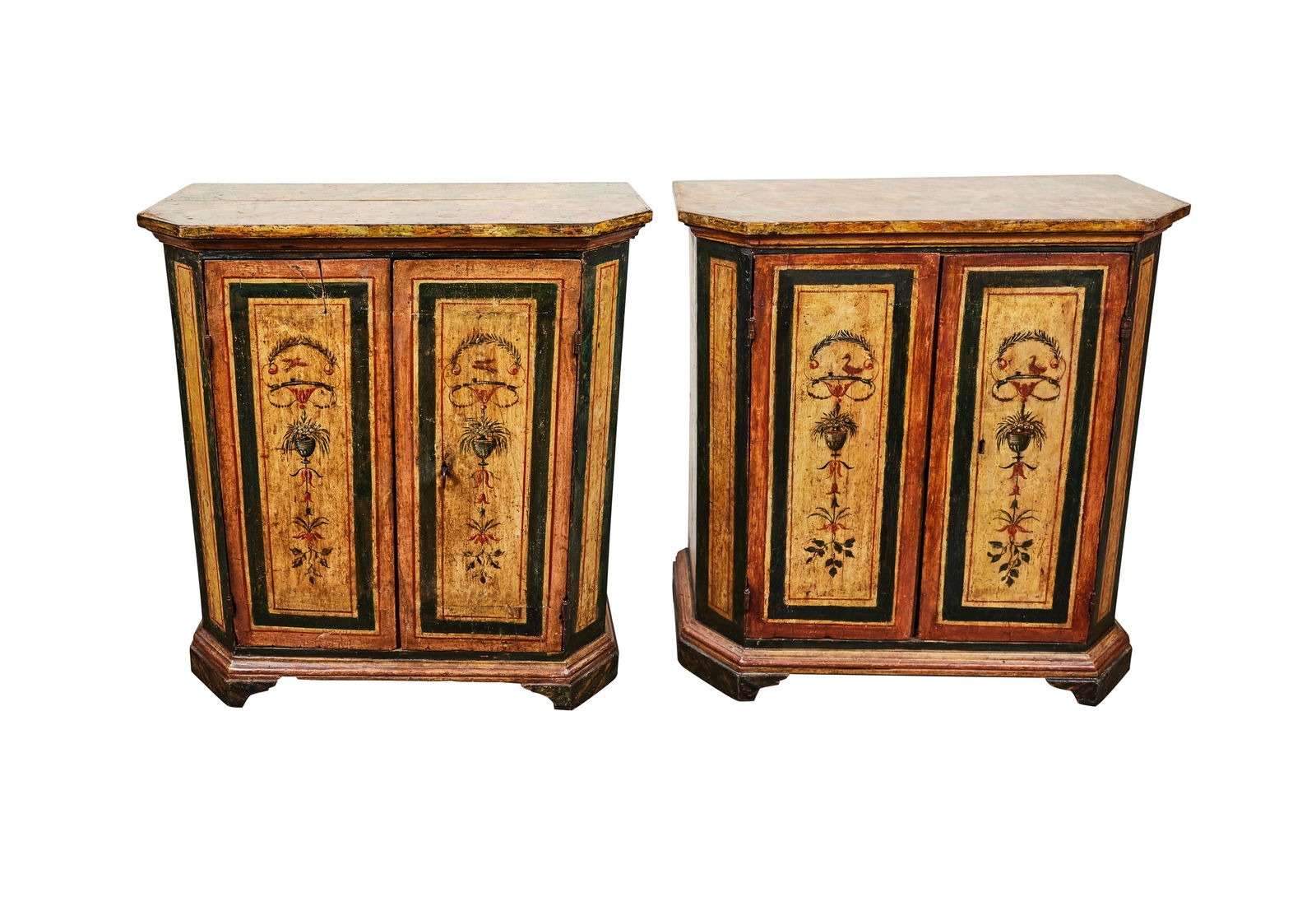 A Pair of Italian Polychrome-Painted Cabinets (1 of 13)