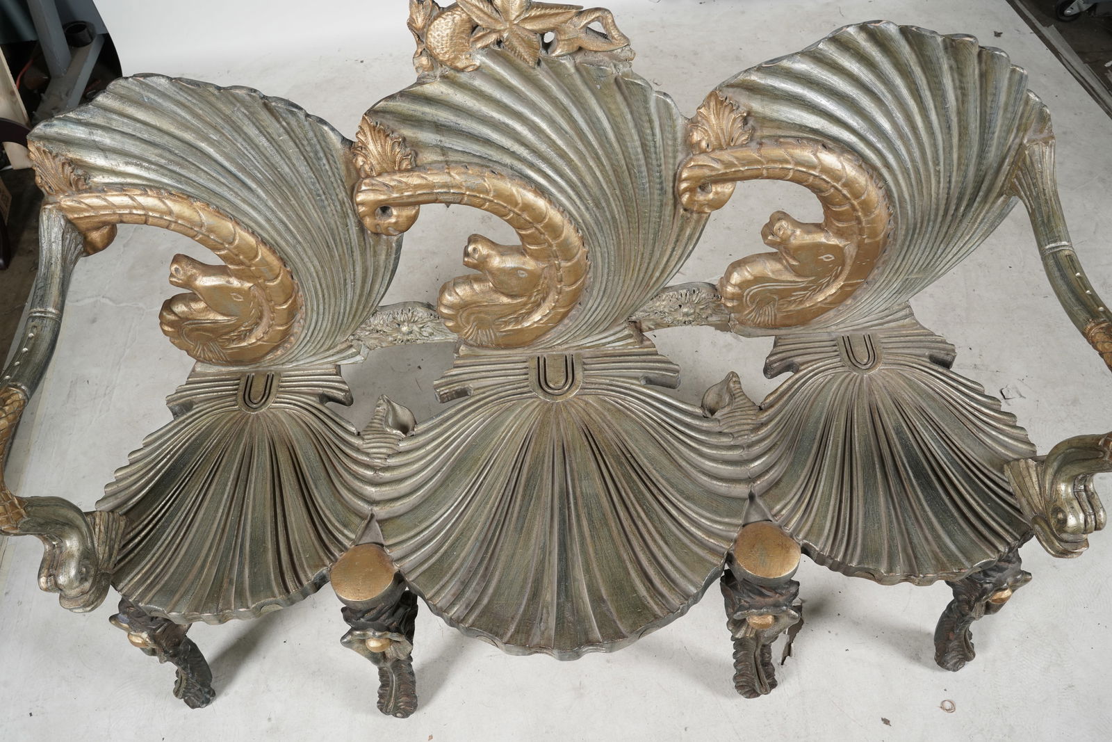 A Rococo-Style Grotto Settee - 9