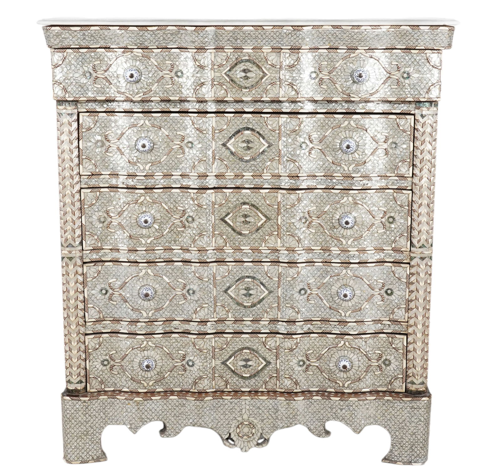 A Syrian Mother of Pearl-Inlaid Chest (1 of 11)