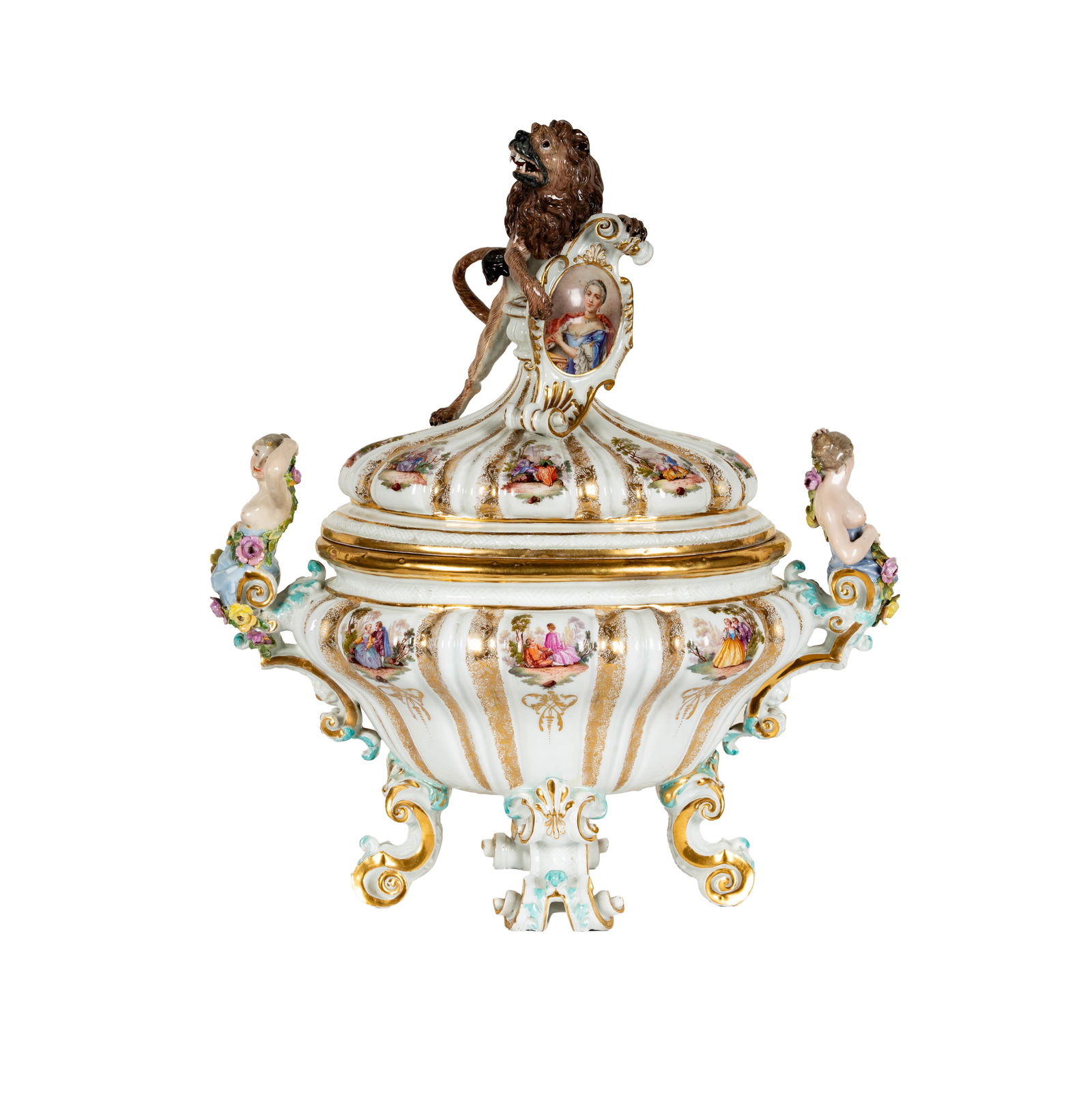 A Meissen-Style Porcelain Tureen and Cover (1 of 18)