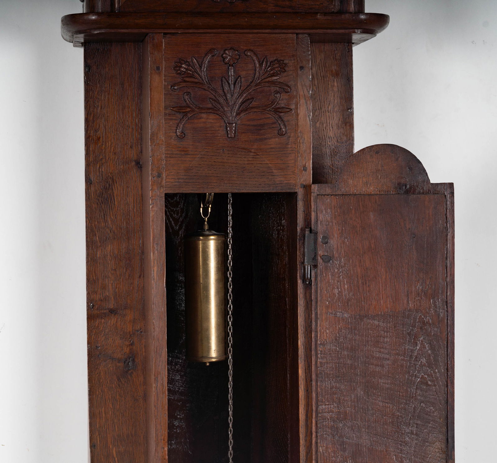 A Continental Oak Longcase Clock - 13