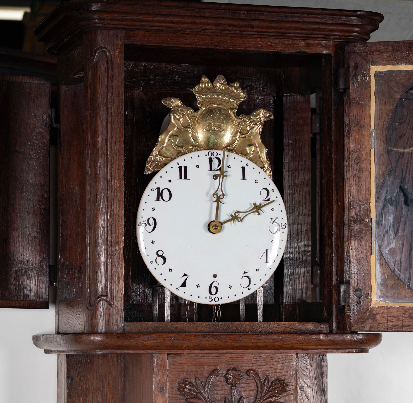 A Continental Oak Longcase Clock - 15