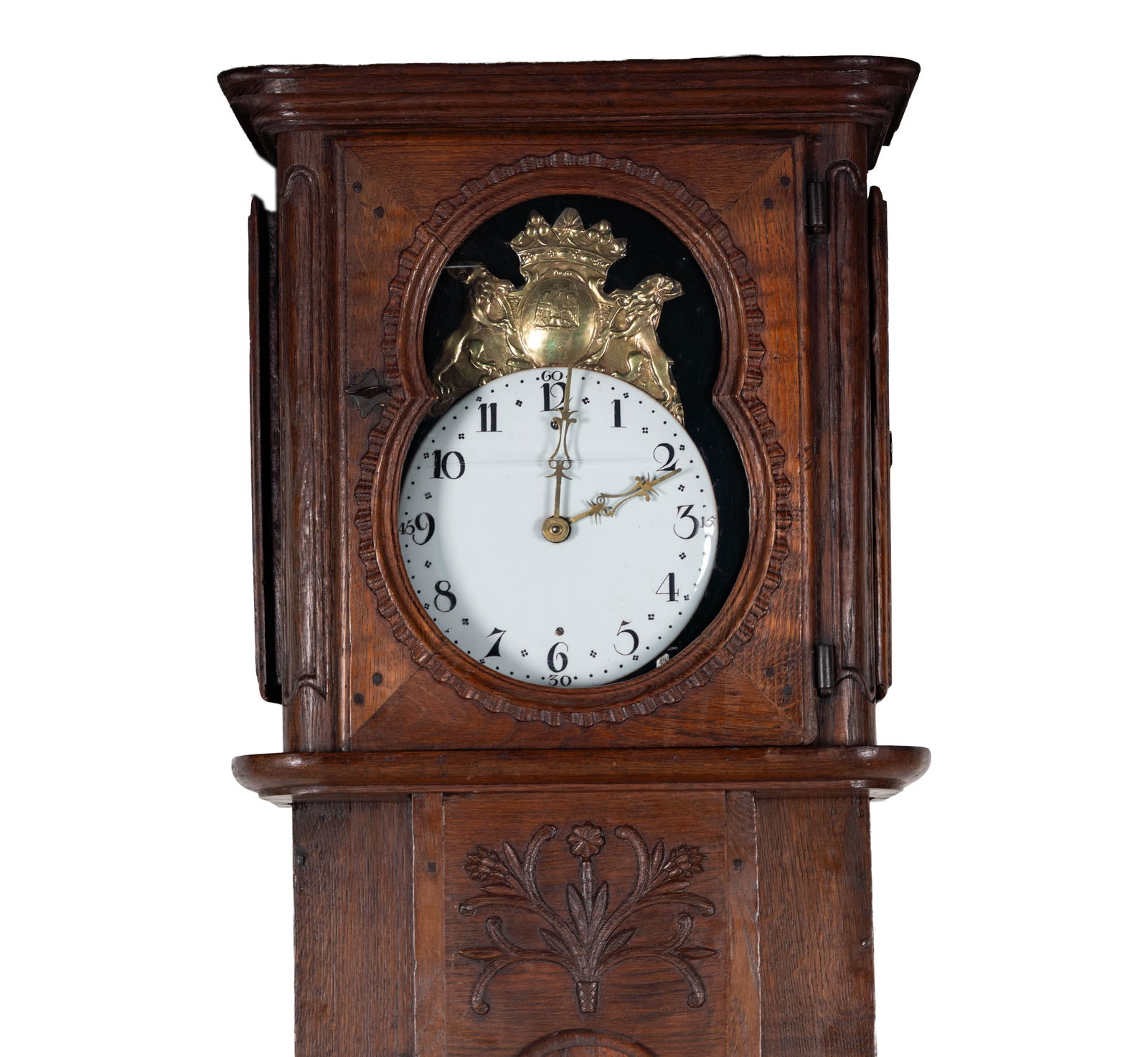 A Continental Oak Longcase Clock - 2