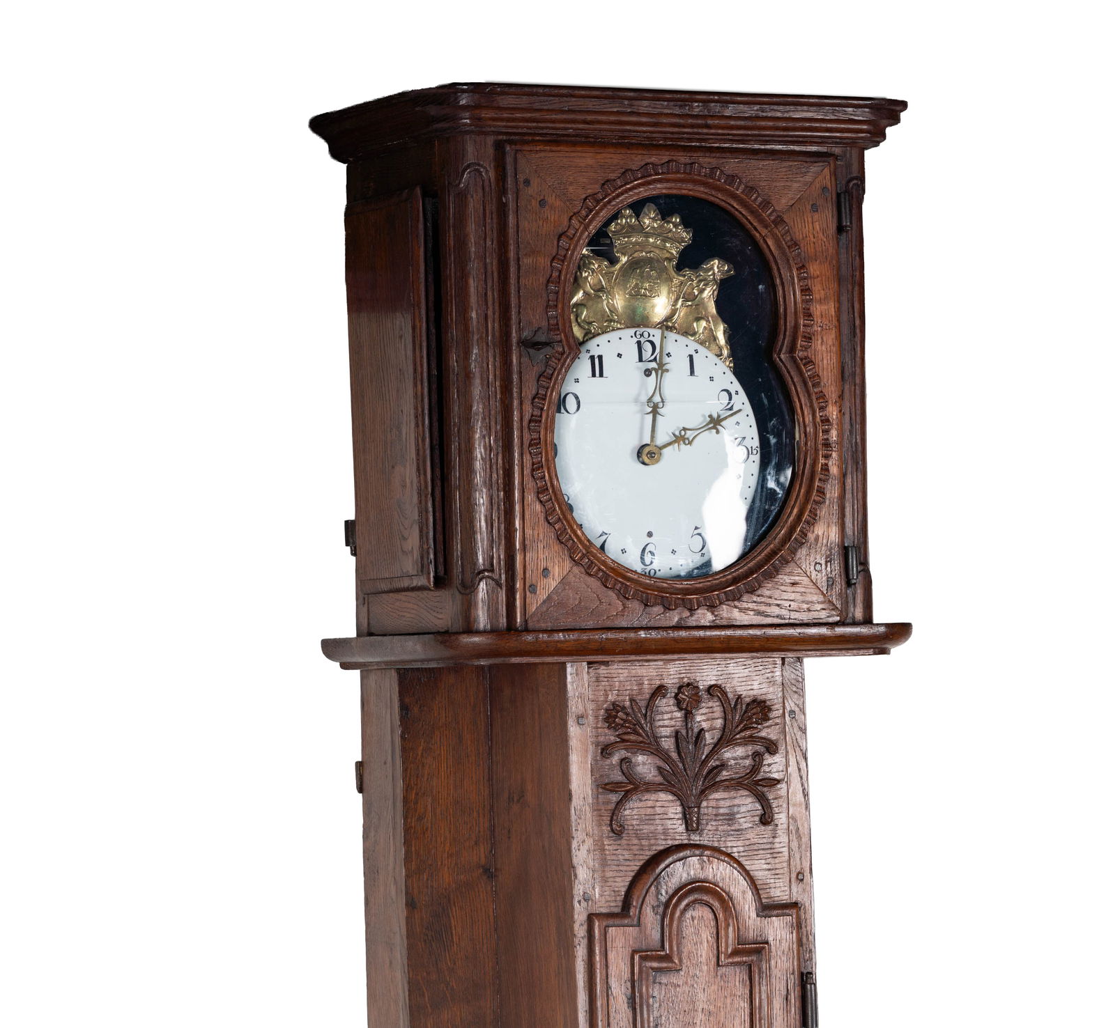 A Continental Oak Longcase Clock - 9