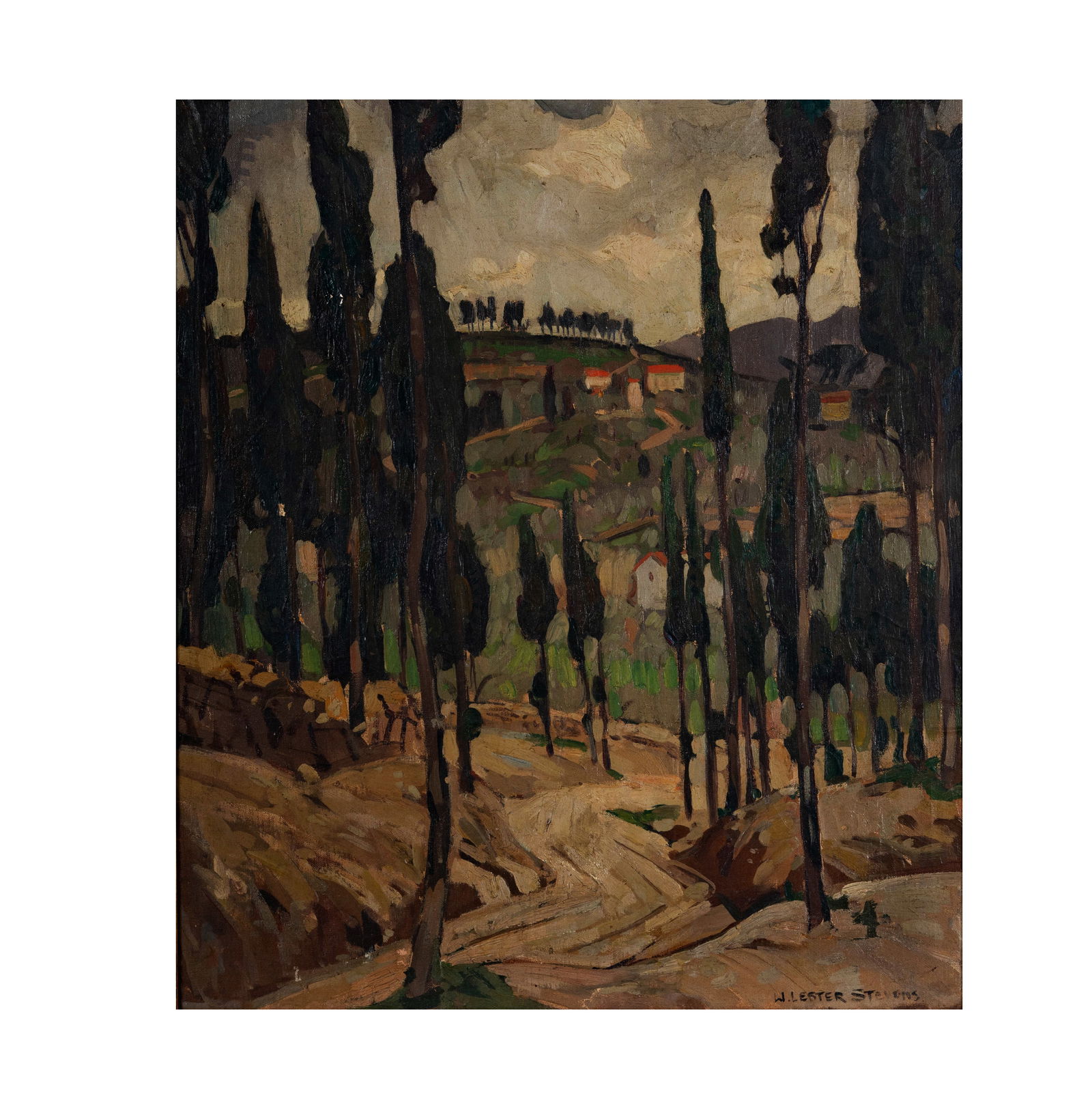 William Lester Stevens (1888-1969):: oil on board, 28 x 24 in., frame 32 1/2 x 28 1/2 in.