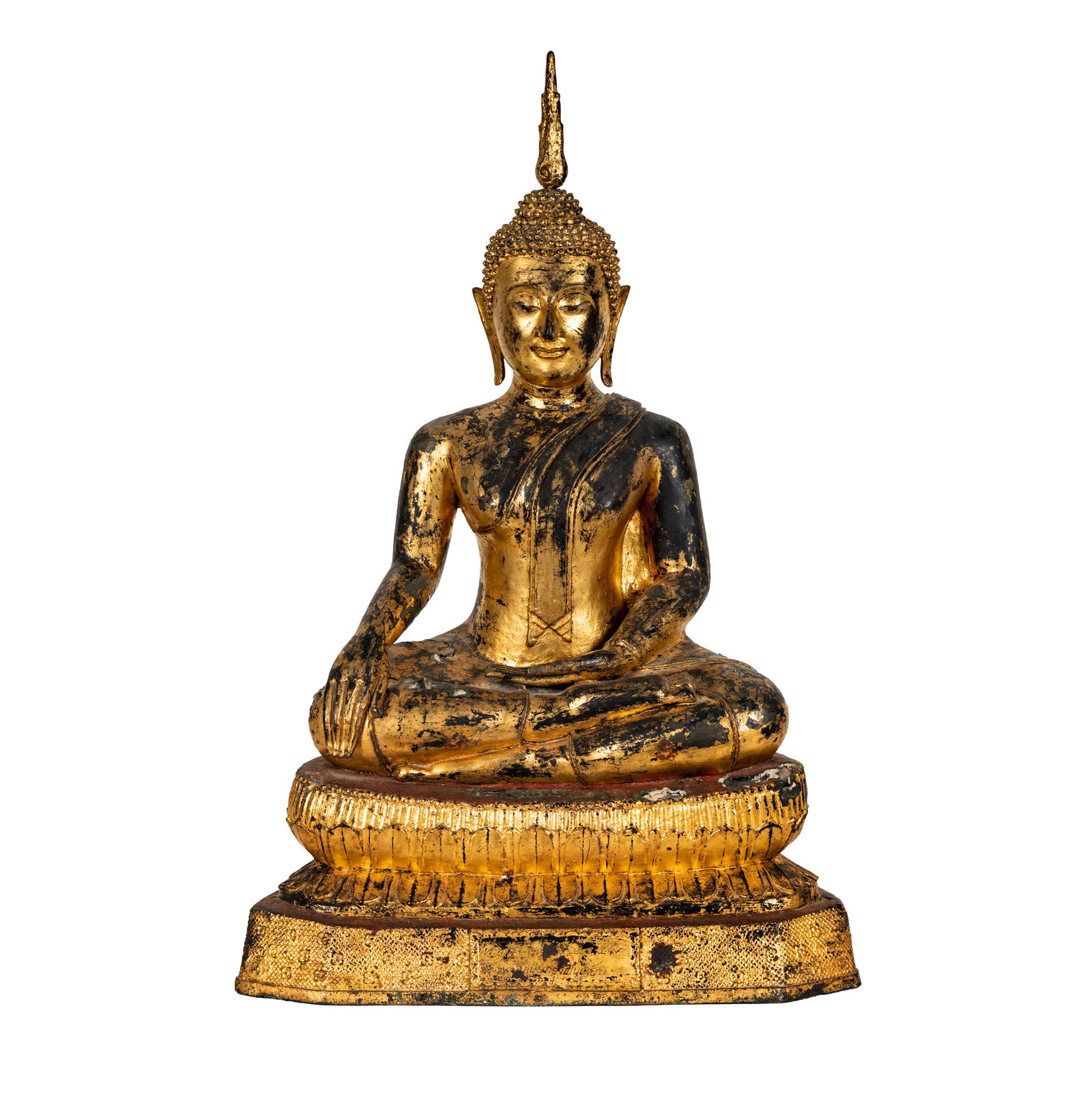 A Southeast Asian Gilt Bronze Figure of Buddha (1 of 13)