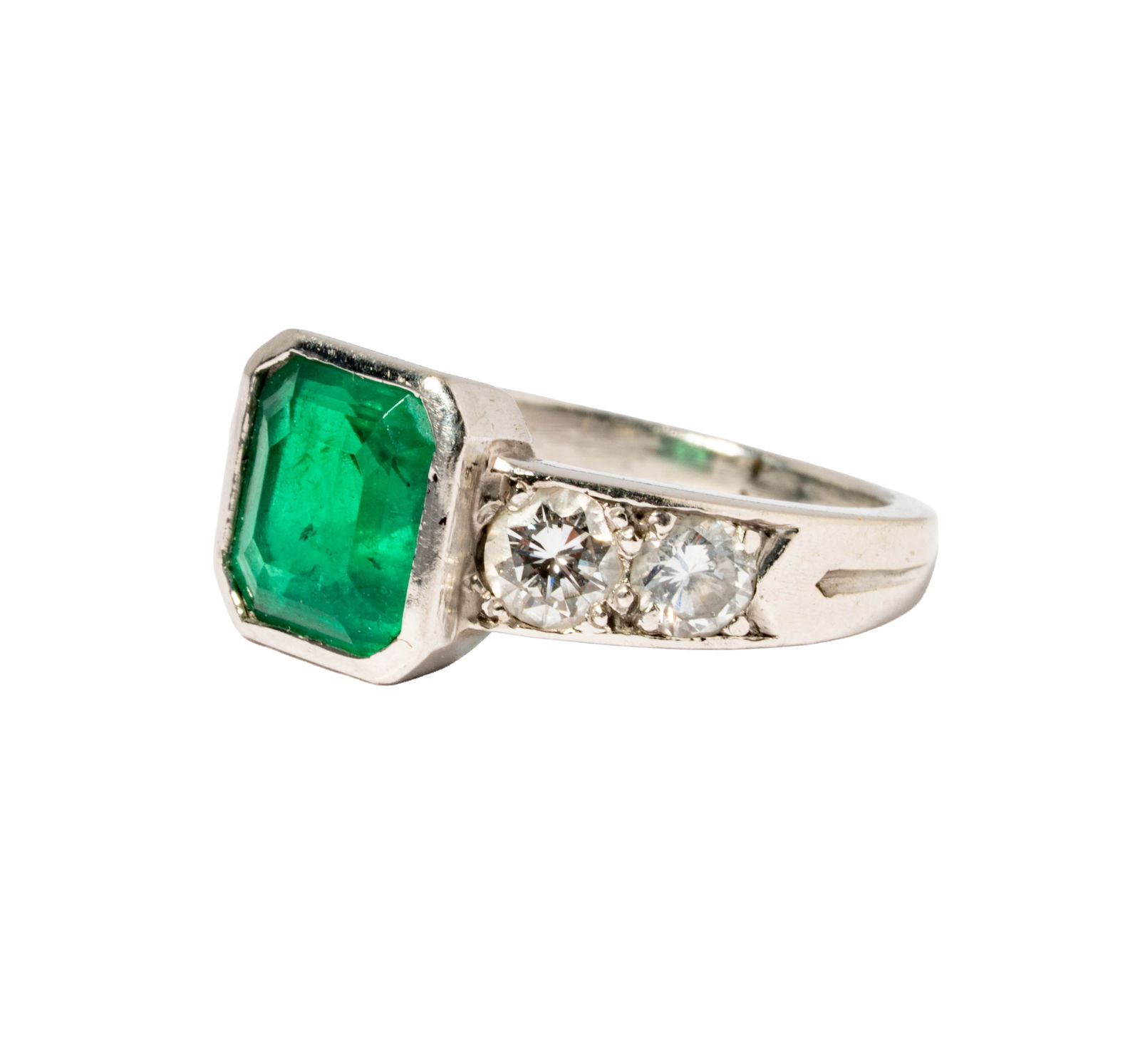 Tiffany & Co., Platinum, Emerald And Diamond Ring (1 of 11)