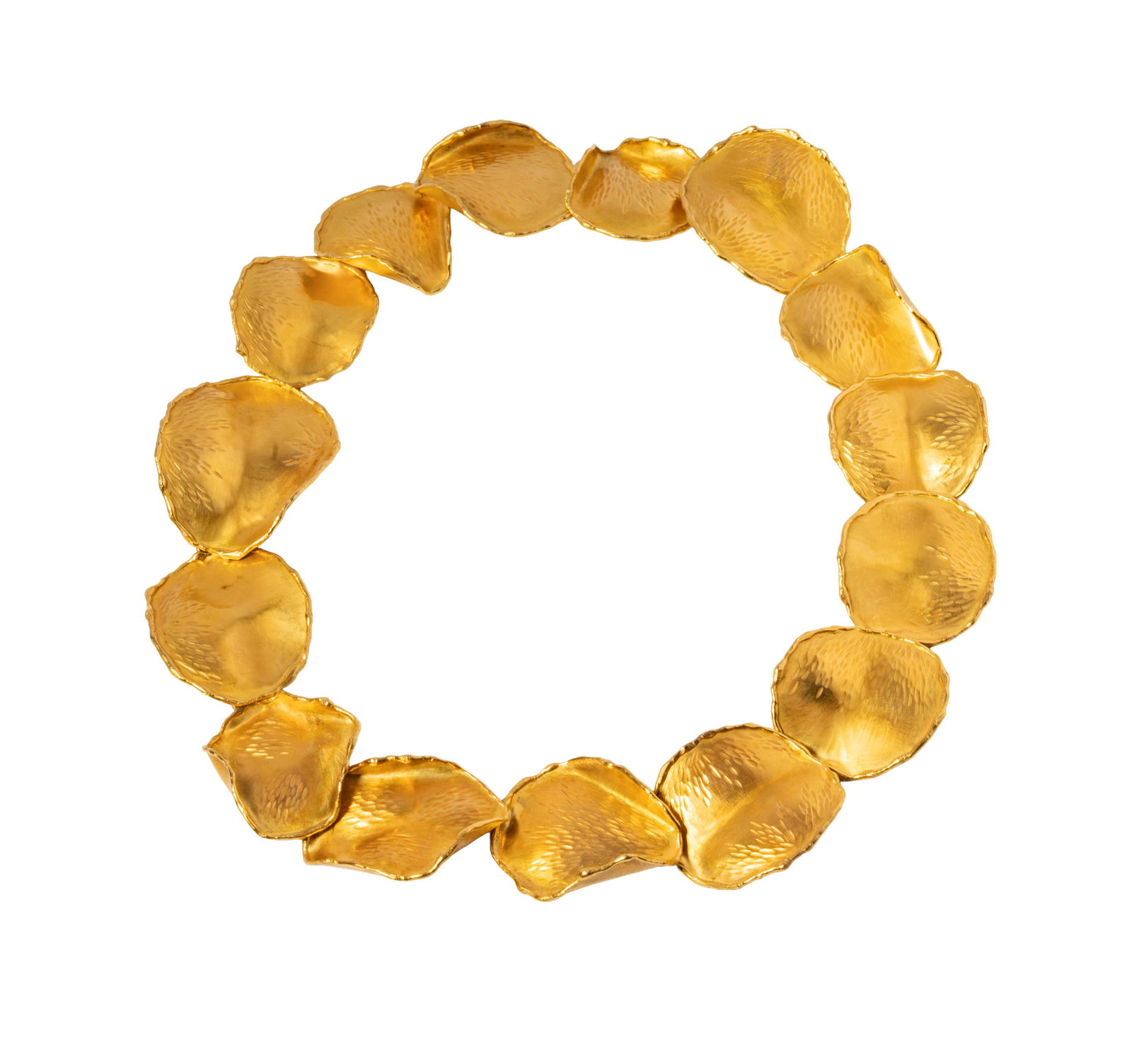 Angela Cummings for Tiffany & Co. 18 Karat Yellow Gold 'Rose Petal' Necklace (1 of 10)