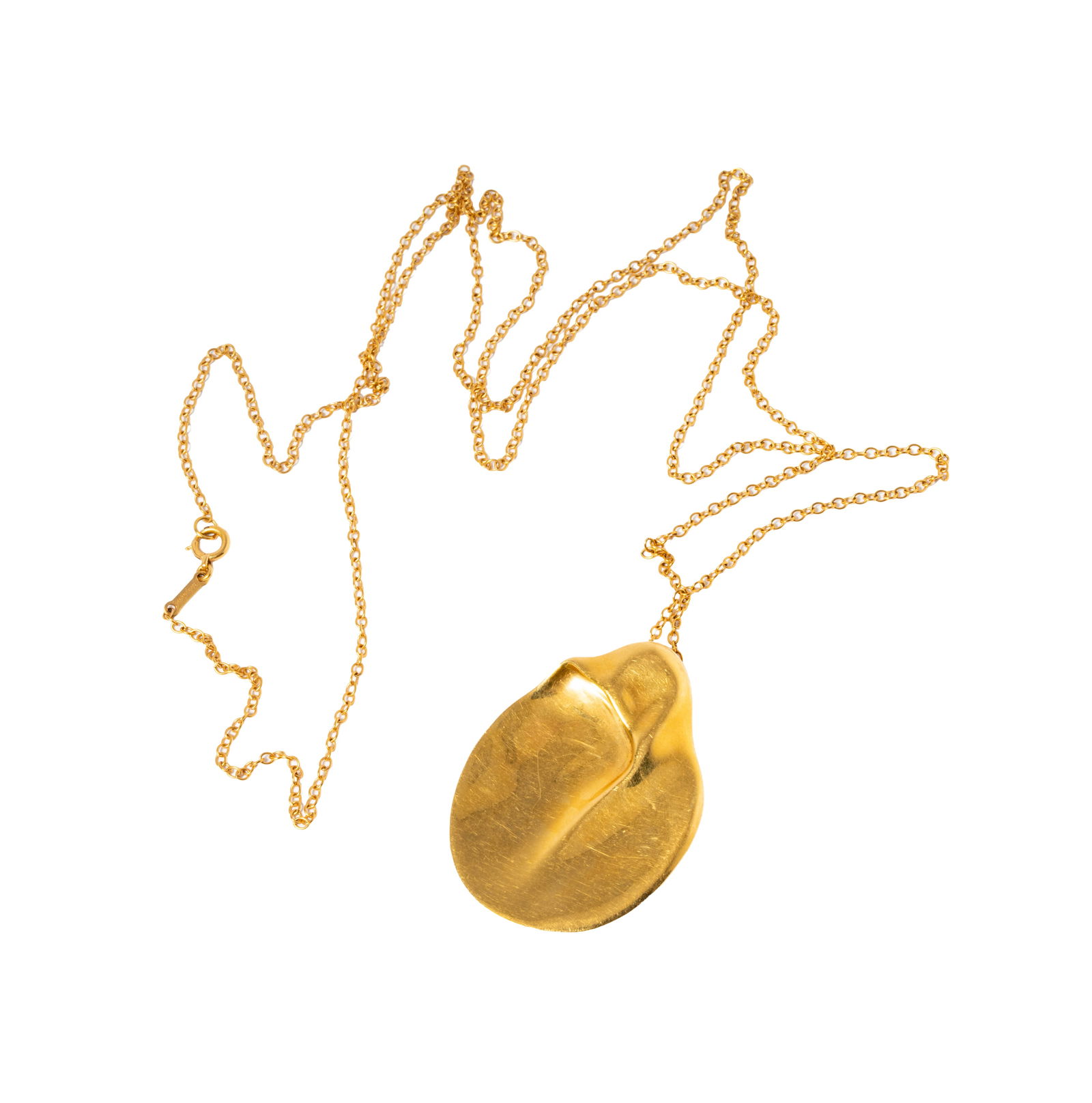 Tiffany & Co. Elsa Peretti 18 Karat Yellow Gold Madonna Pendant Necklace (1 of 9)