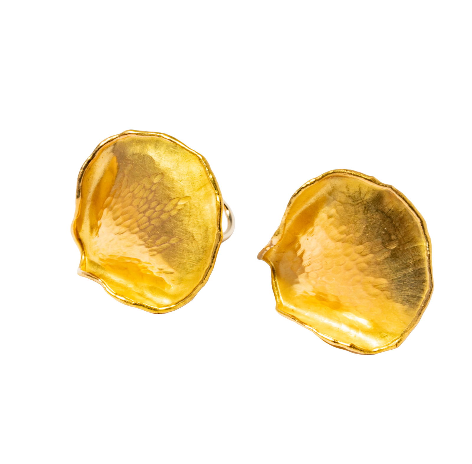 Tiffany & Co. Angela Cummings 18 Karat Yellow Gold “Rose Petal?? Earrings (1 of 8)