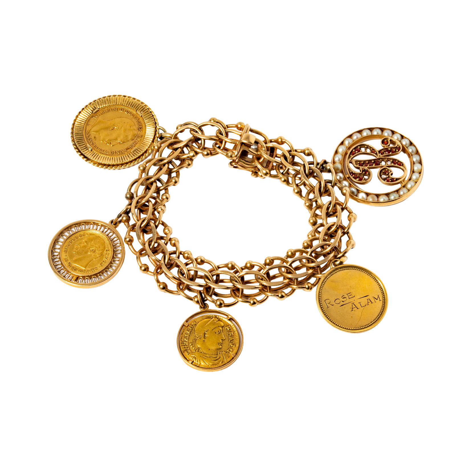 Yellow Gold Charm Bracelet (1 of 15)