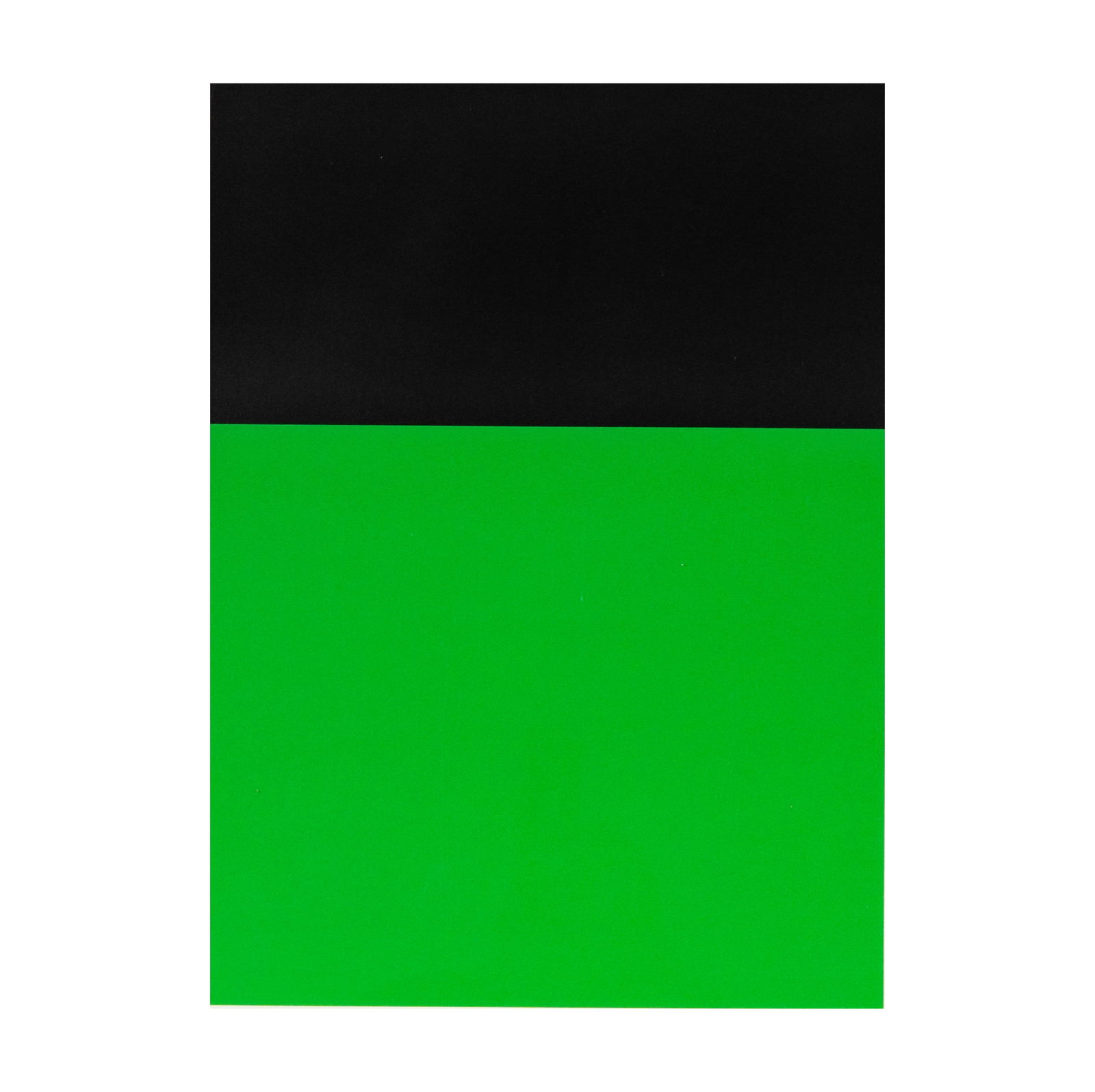 Ellsworth Kelly (1923 - 2015): Black Green: [Axsom 68, Gemini 237], lithograph in two colors on Special Arjomari wove paper, 1970, ed. 11/75 (there were also nine artist's proofs), signed and numbered in pencil to lower margin, printed and