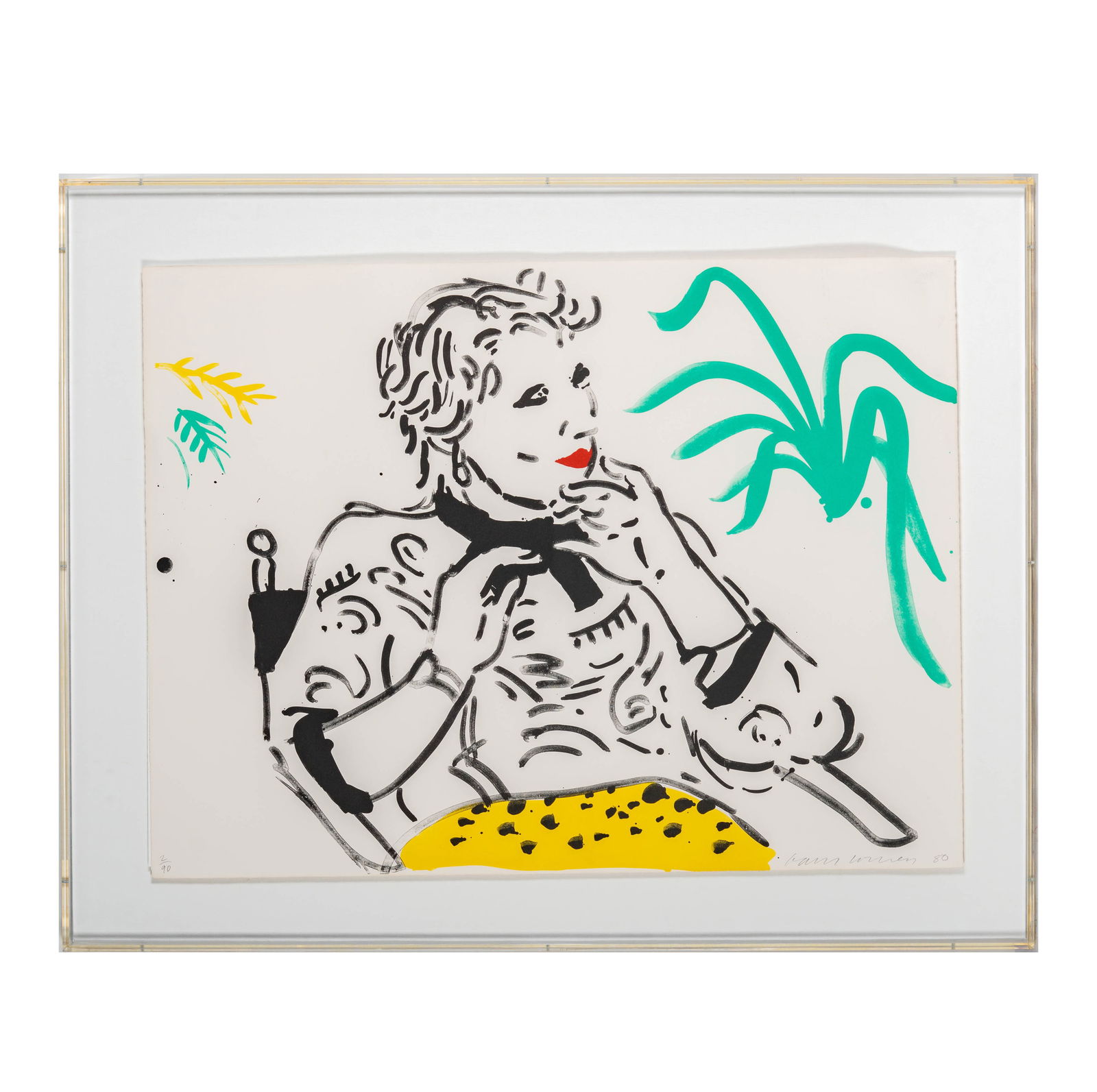 David Hockney (b. 1937): Celia with Green Plant (1 of 12)