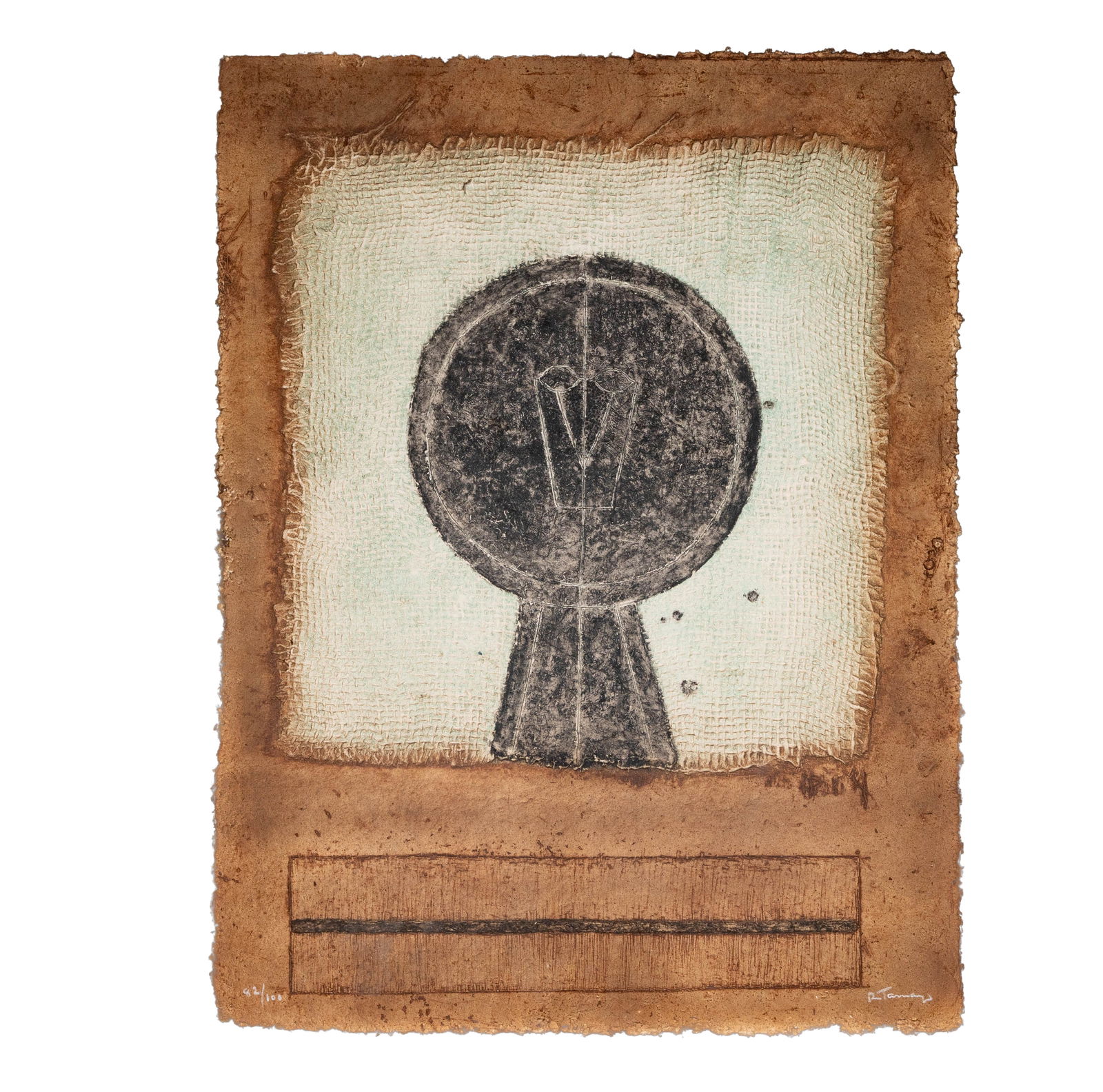 Rufino Tamayo (1899-1991): Cabeza en Negro (1 of 9)