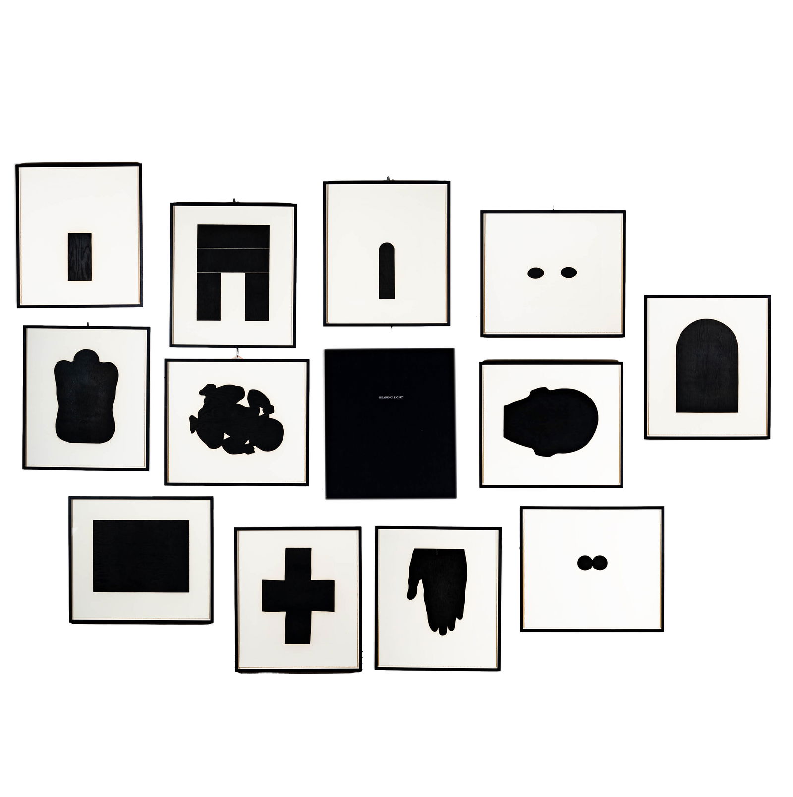 Antony Gormley (b. 1950): Bearing Light: the complete portfolioof 12woodcutson Stonehenge paper, 1990,ed. 1/30 (there were also ten artists proofs), each signed in pencil verso, published by Okeanos Editions, Los Angeles, each sheet: 22 1/2