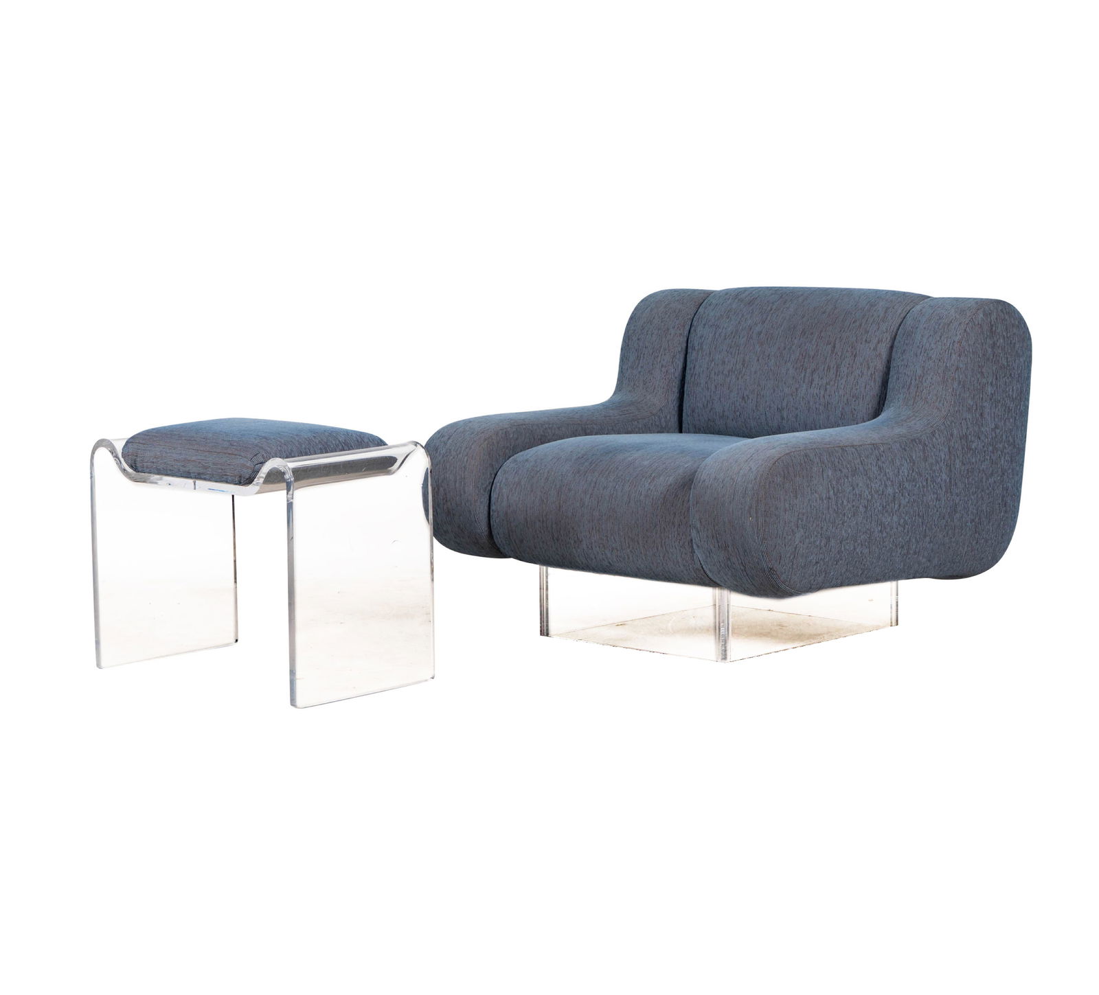 Charles Hollis Jones: Waterfall Bear Lounge Chair and Ottoman (1 of 13)