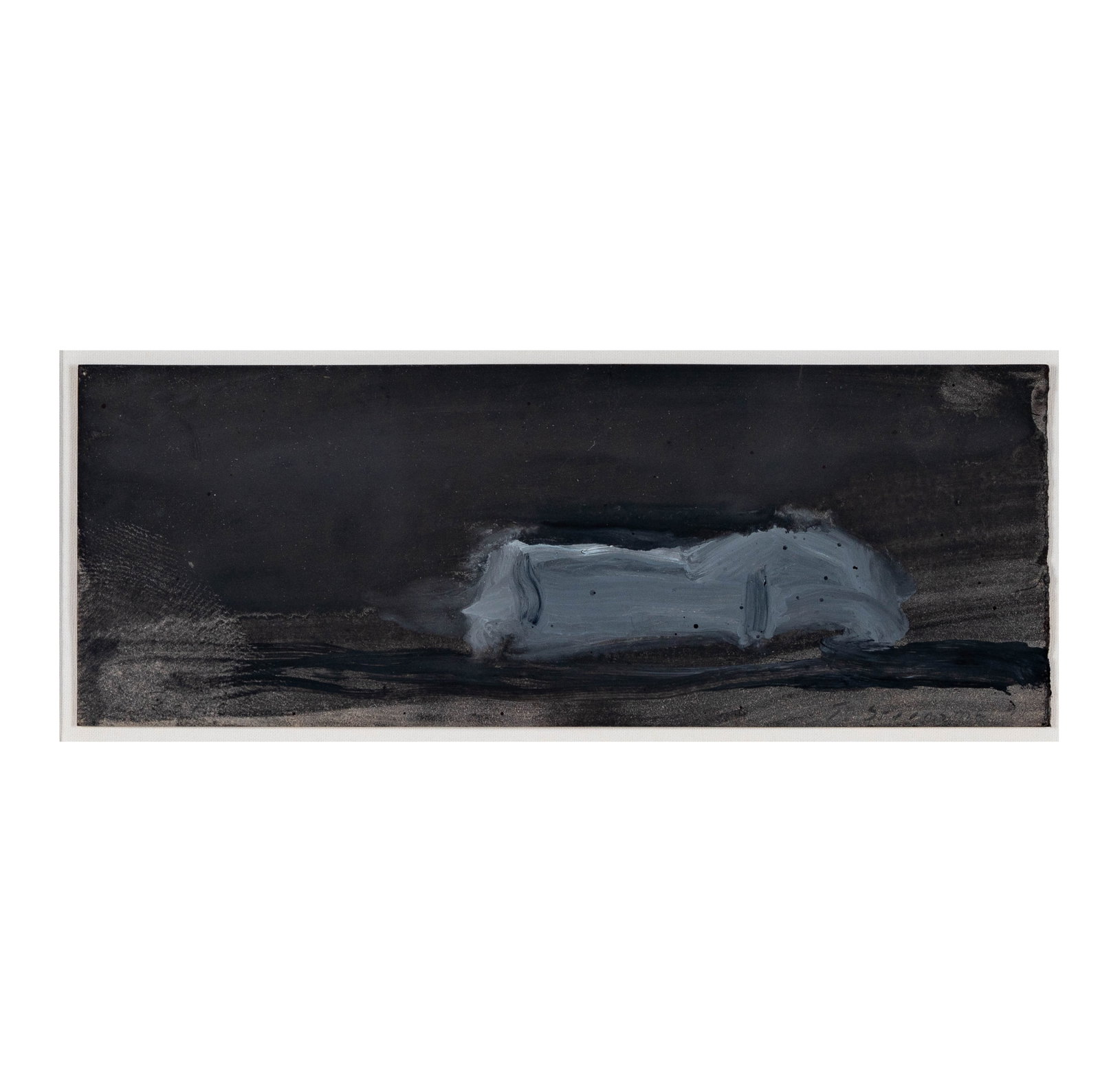 Jay (John Jay) Steensma (1941 - 1994): Relic: oil on paper,1991, signed and titled, 5 x 13 1/2 in. frame., 12 1/4 x 20 1/2 in.
