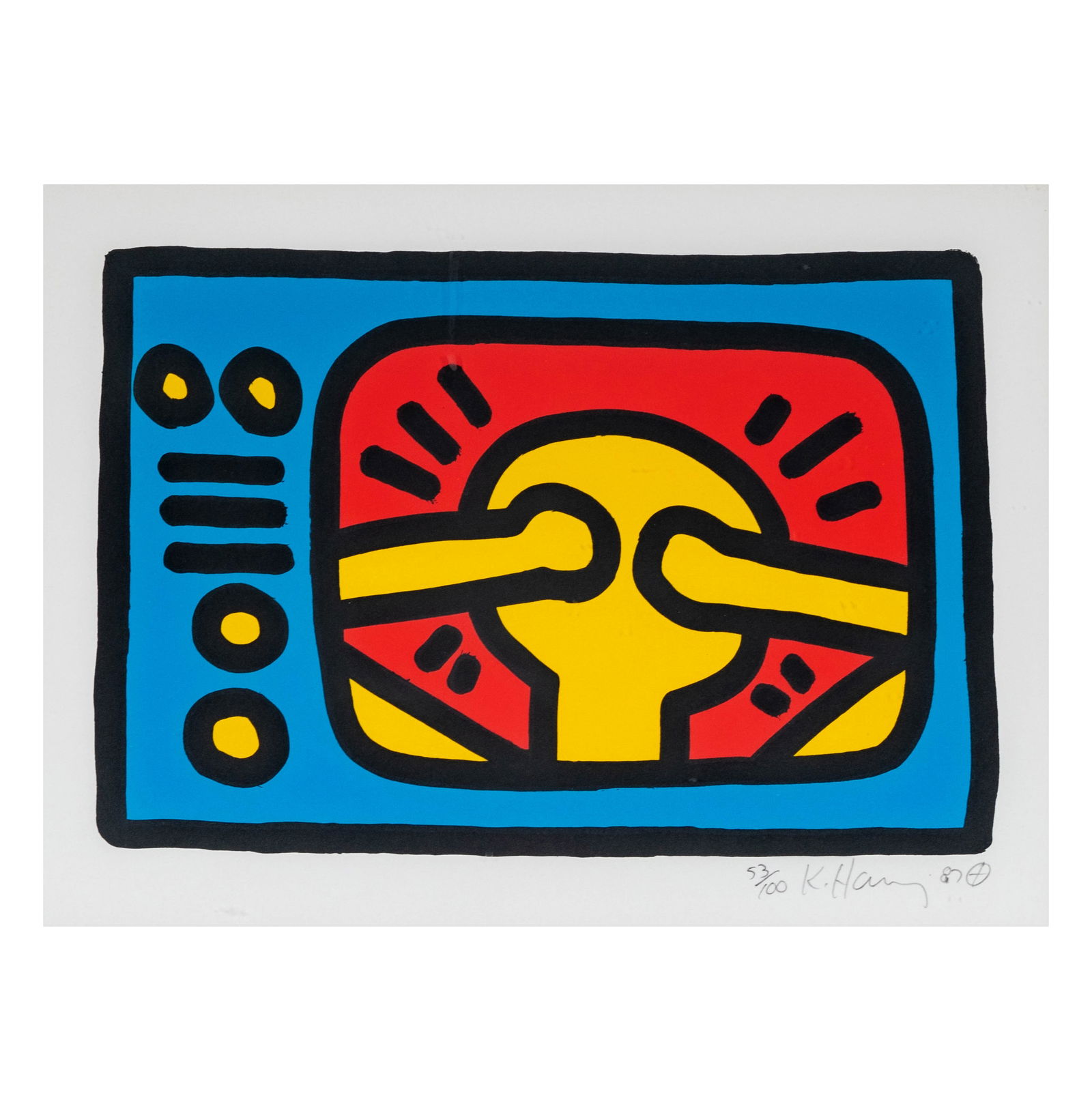 Keith Haring (1958–1990), Untitled (Plate 3) (1 of 8)