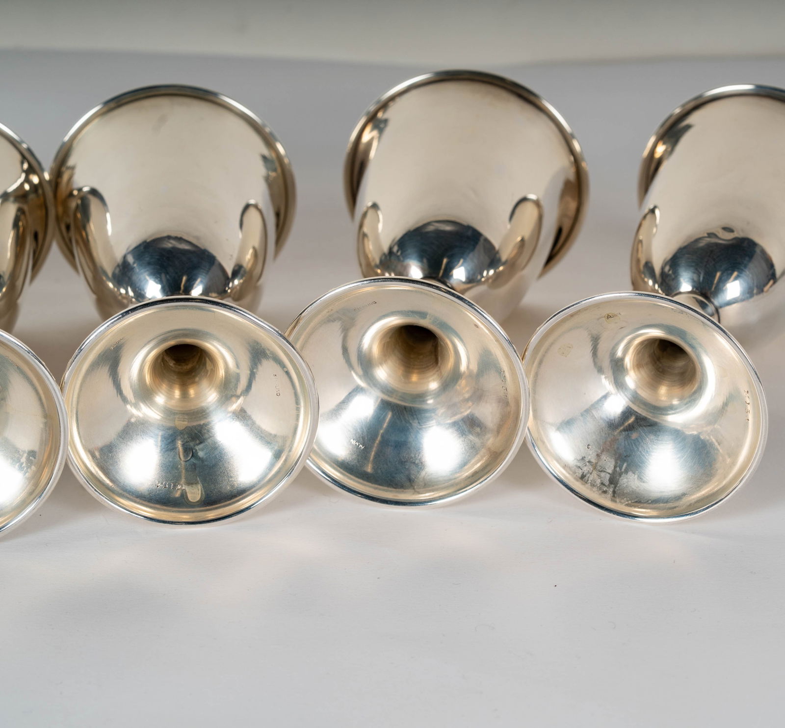 Five Alvin Sterling Glasses - 7