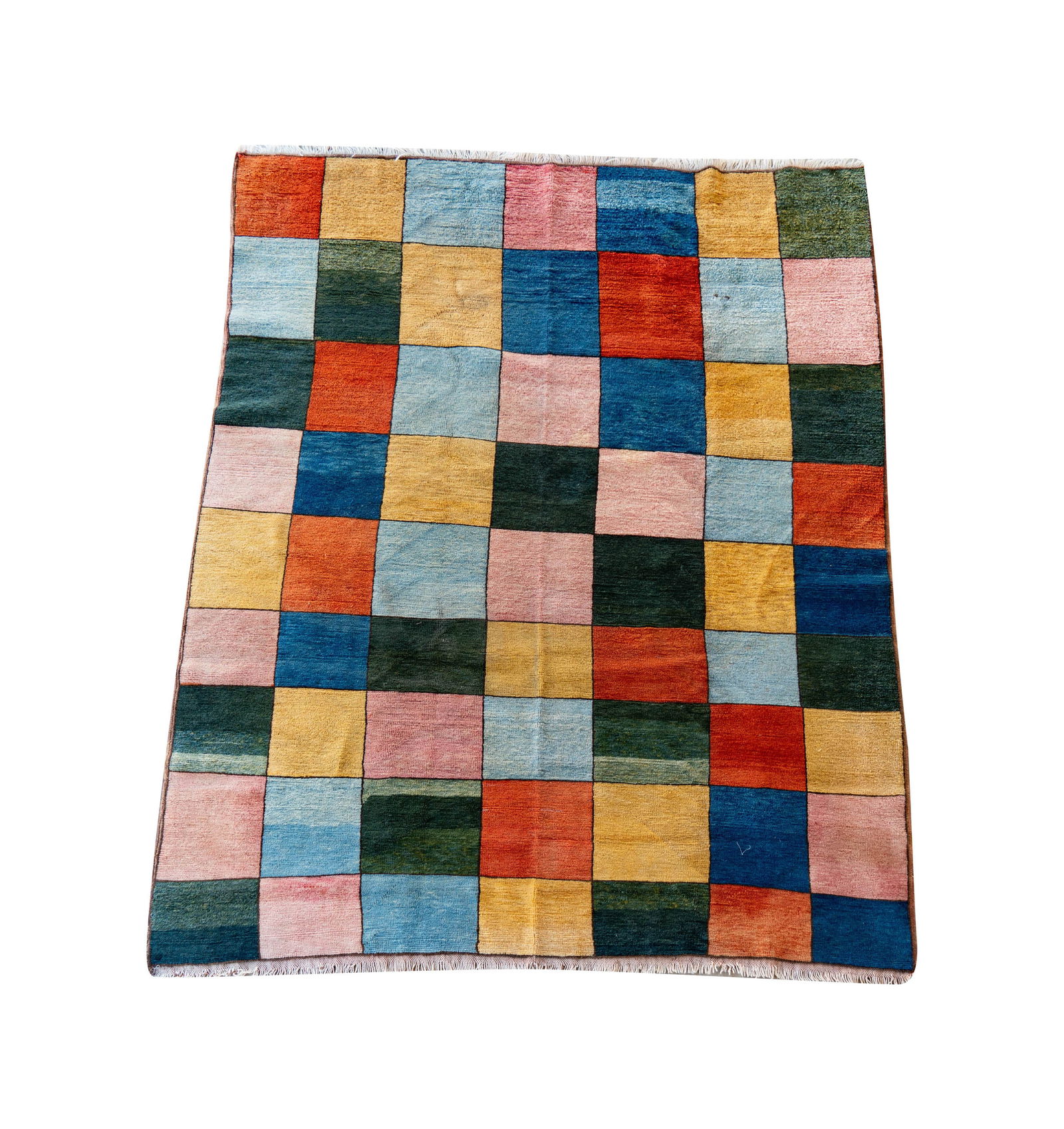 Patchwork Design Throw Rug 7'5" x 10': no visible label, 7'5" x 10'