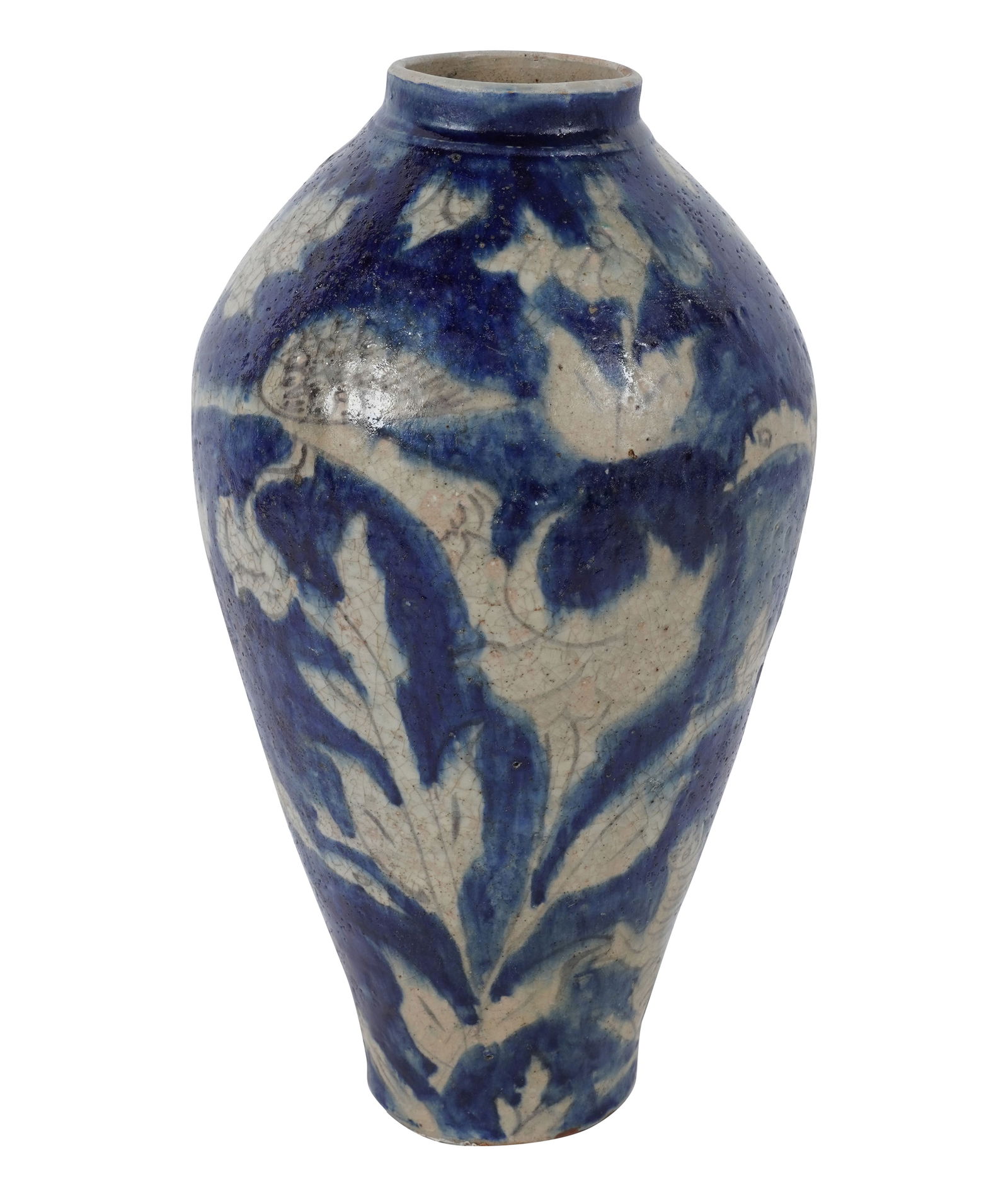 Persian Blue Glazed Pottery Vase (1 of 9)
