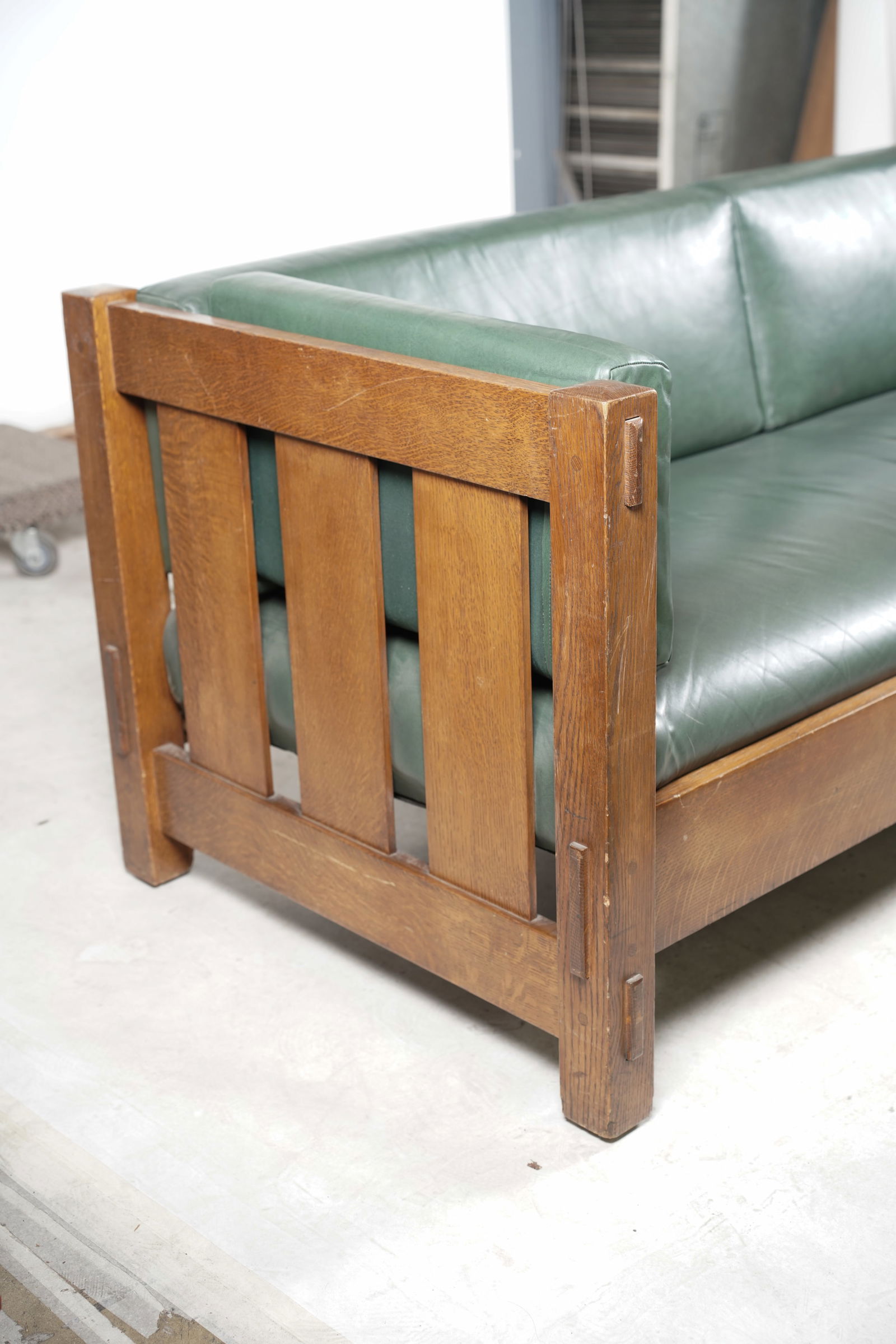 A Stickley Oak Sofa - 9