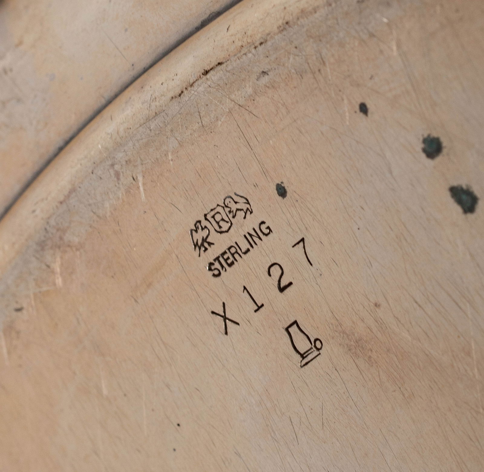 Two Assorted Round Sterling Trays - 11