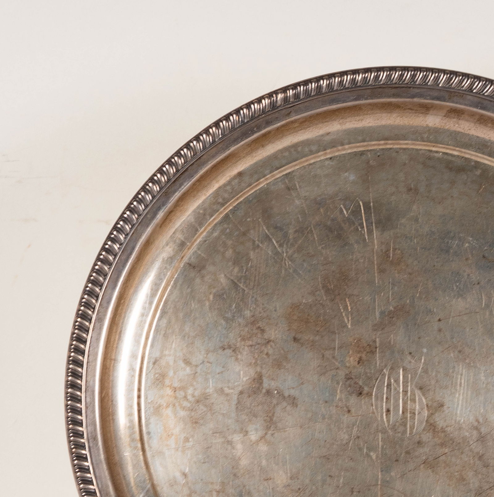 Two Assorted Round Sterling Trays - 2