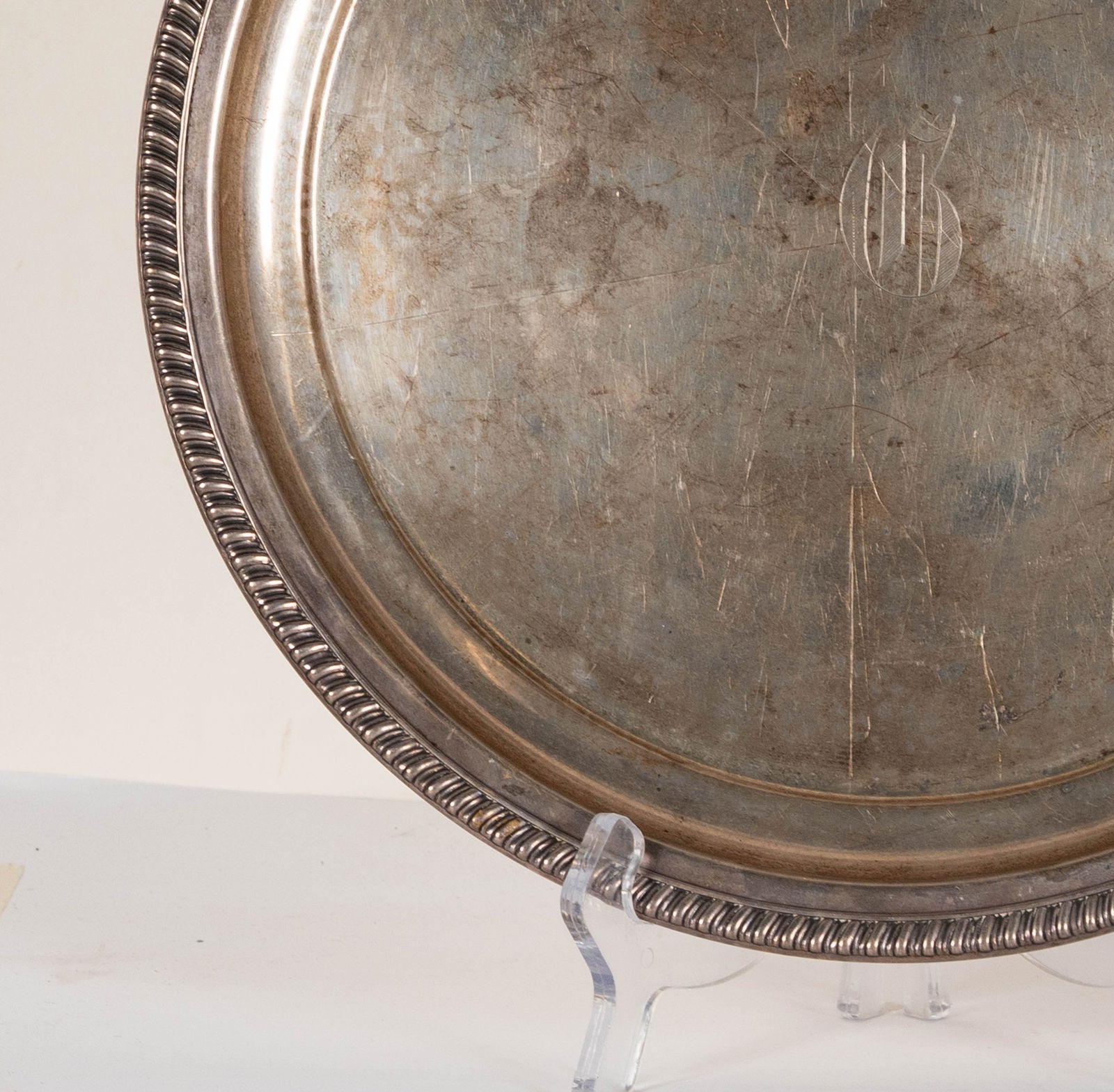 Two Assorted Round Sterling Trays - 5