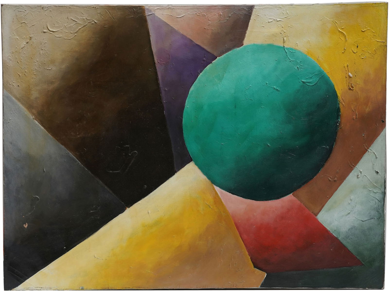 Mid 20th Century, Abstract: oil on canvas, 39 3/4 x 29 3/4 in.