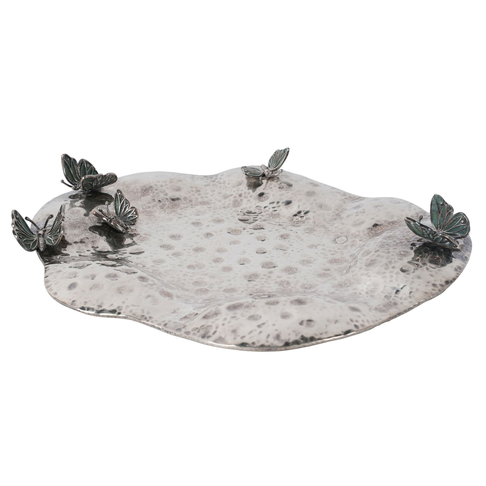 Emilia Castillo A Silverplate Tray: marked to underside, 12 1/4 x 10 in.