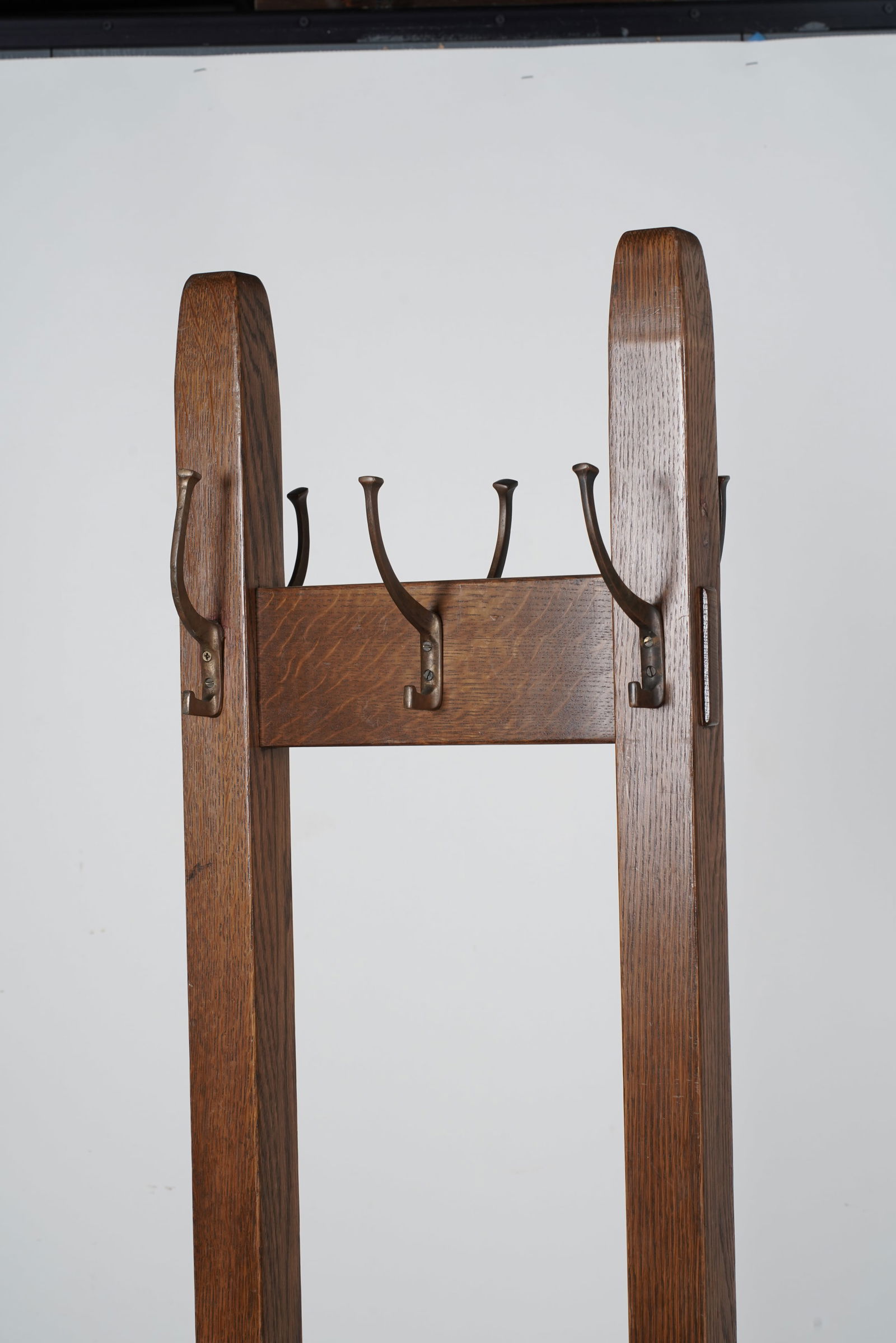 A Stickley Oak Coat Rack - 5