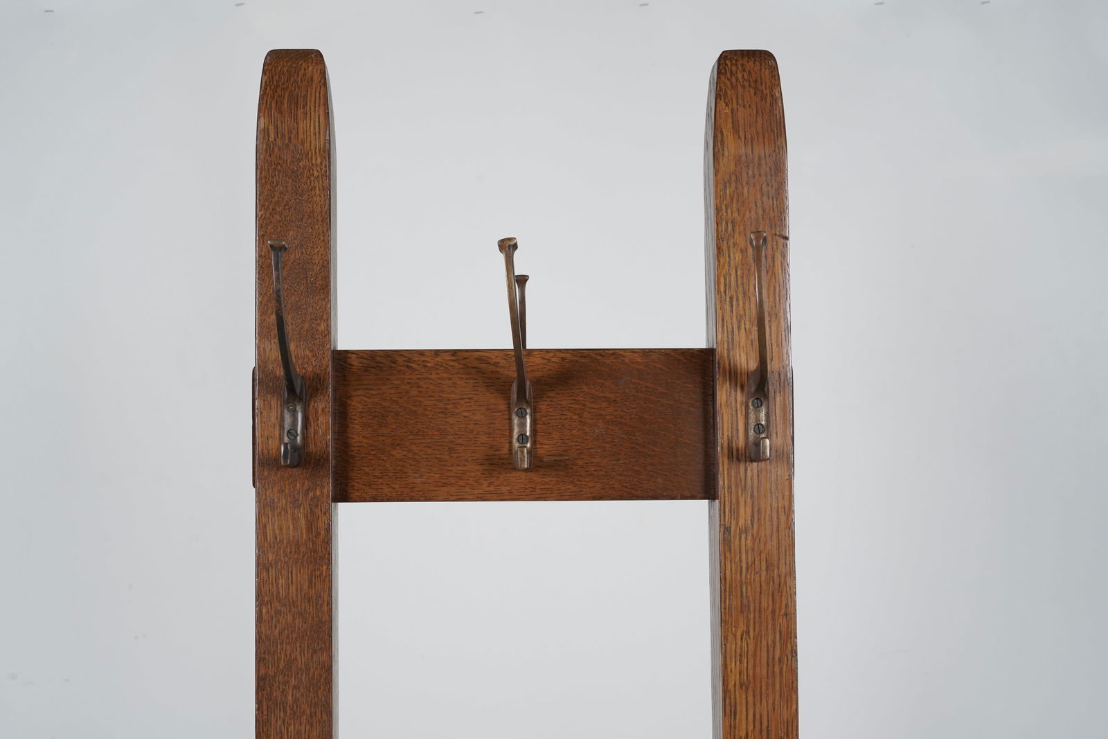 A Stickley Oak Coat Rack - 8