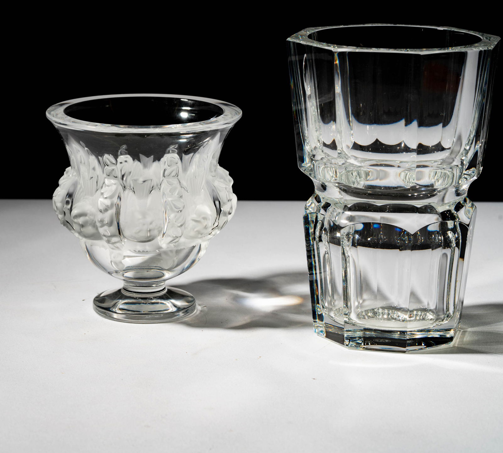 Two Designer Crystal Vases - 2