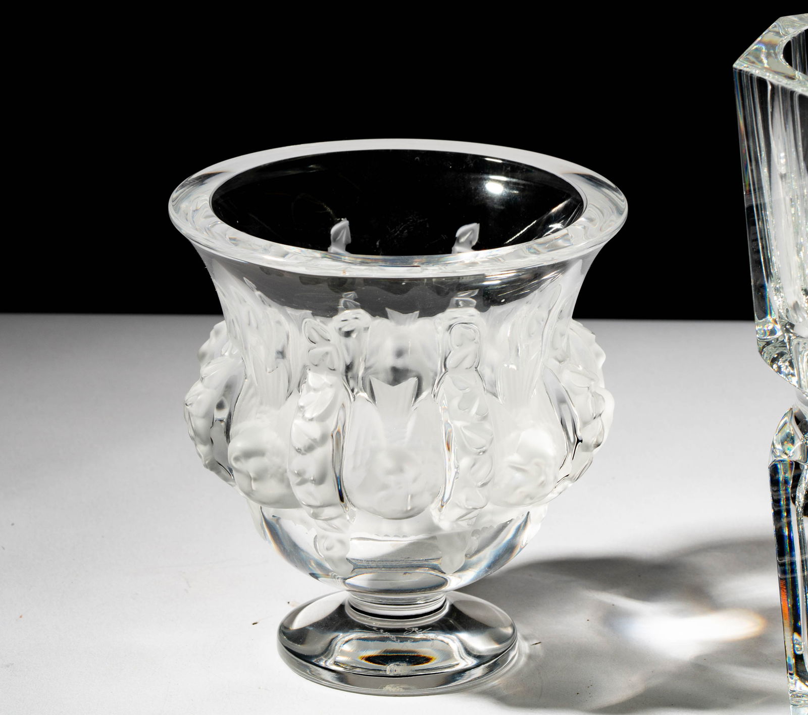 Two Designer Crystal Vases - 3