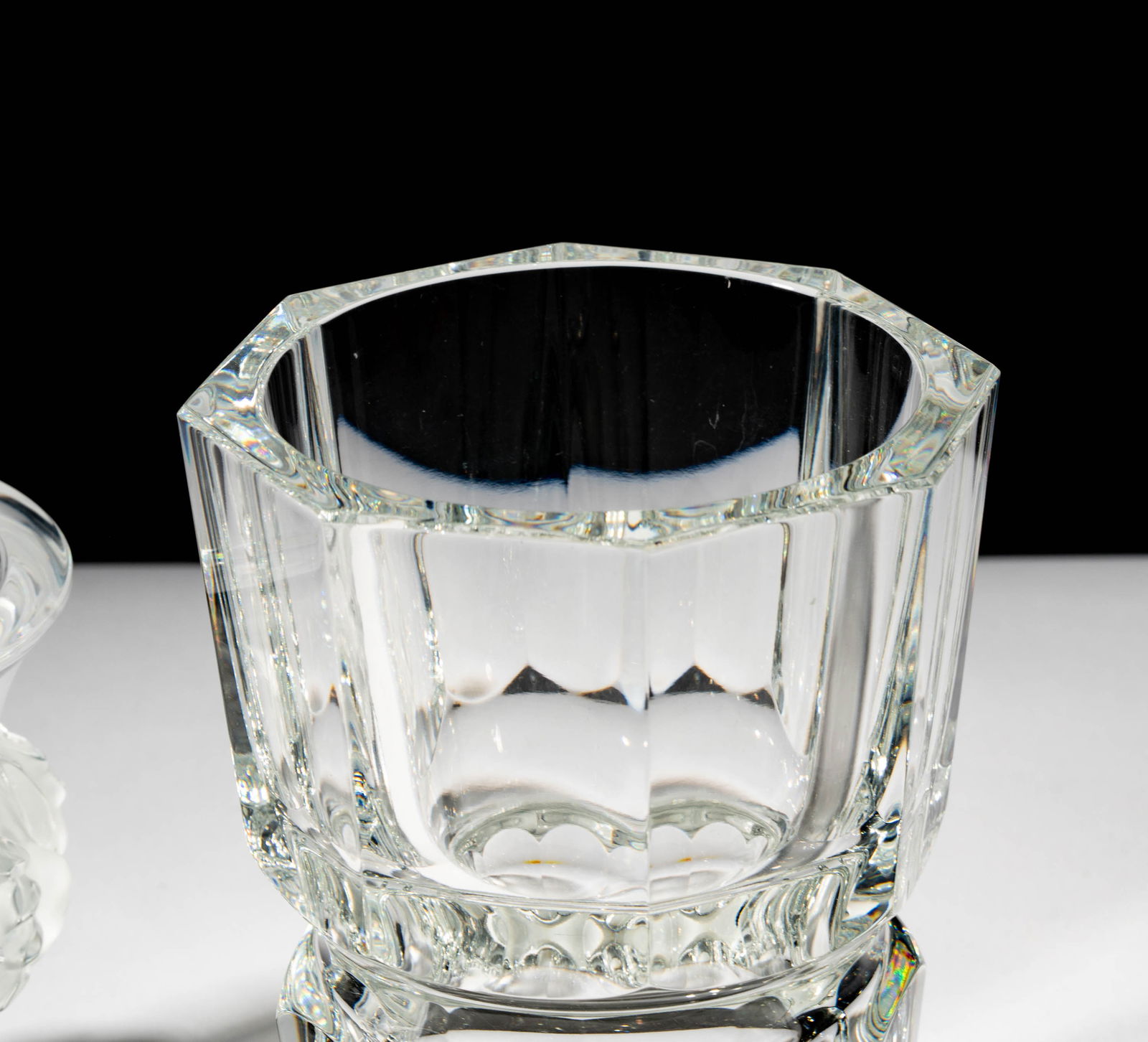 Two Designer Crystal Vases - 5