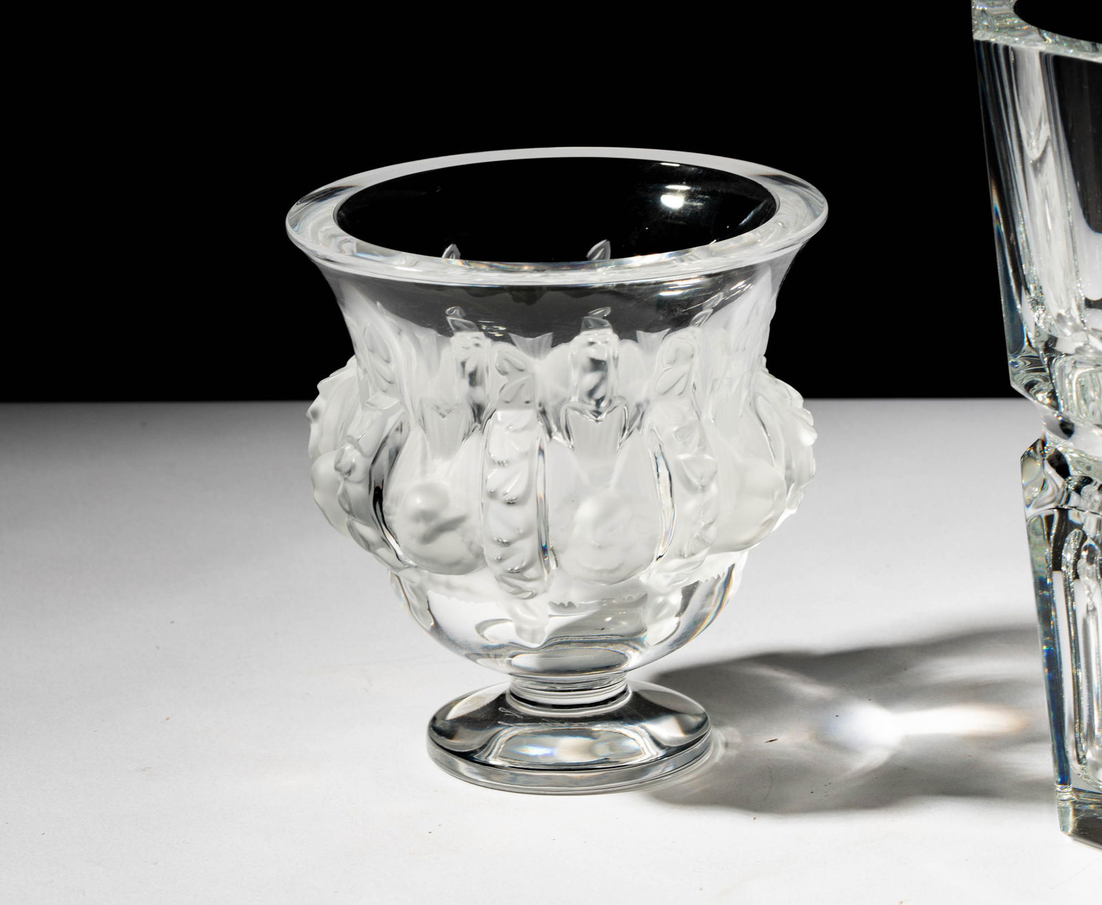 Two Designer Crystal Vases - 6