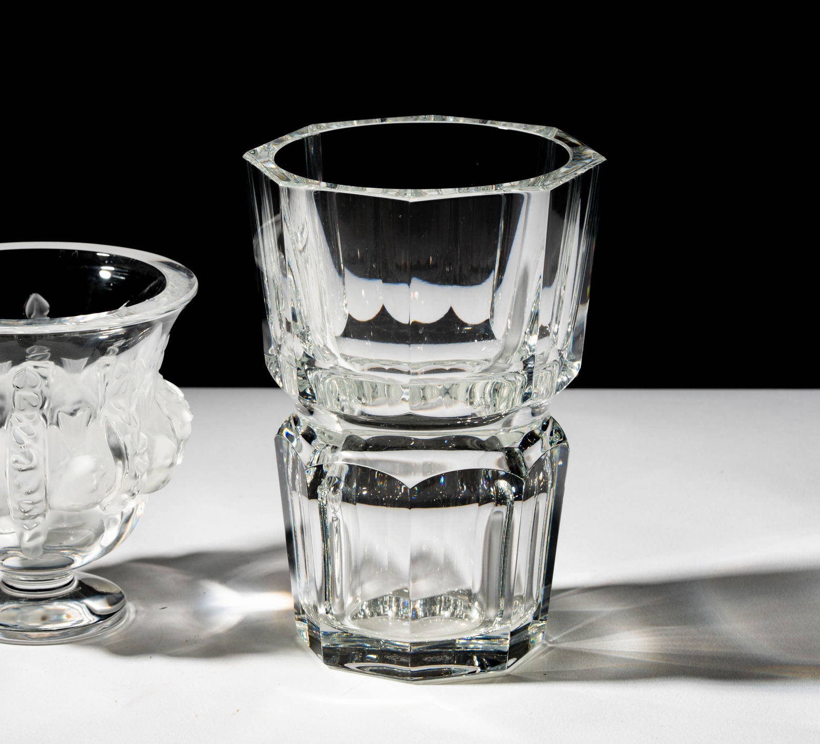Two Designer Crystal Vases - 7