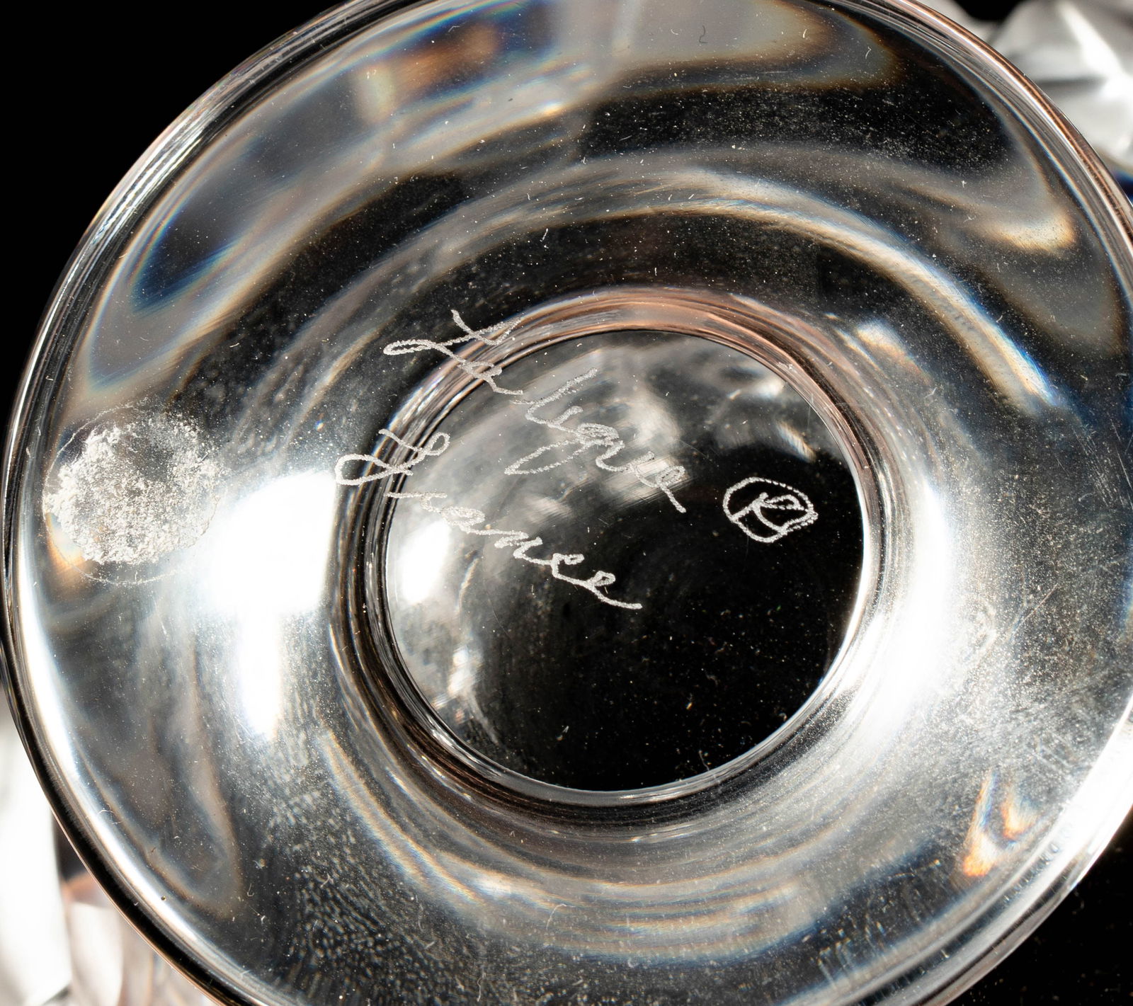 Two Designer Crystal Vases - 9