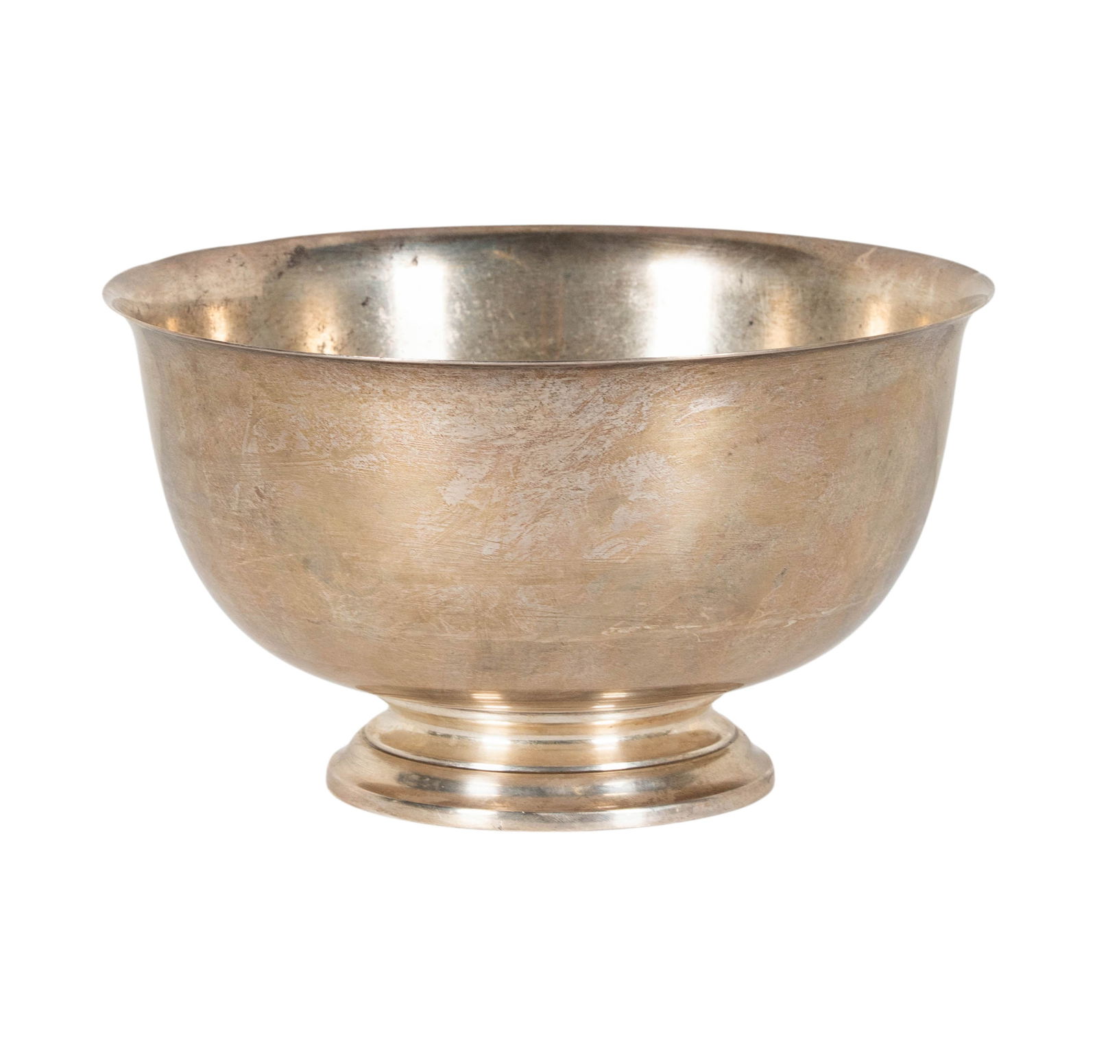 Paul Revere Sterling Silver Bowl: marked Paul Revere Sterling H 676, 5 x 9 in., approximately 608 grams