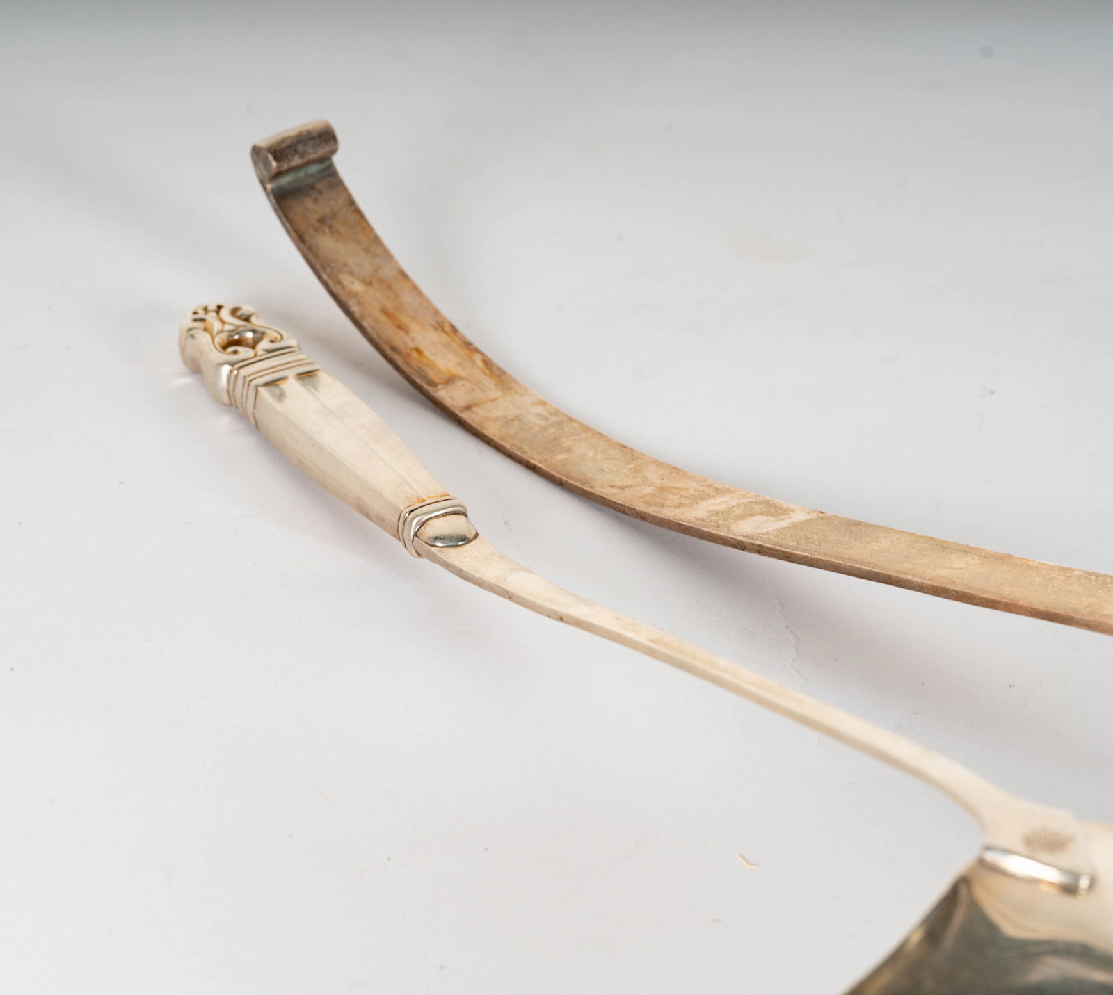 Two Assorted Large Sterling Ladles - 8