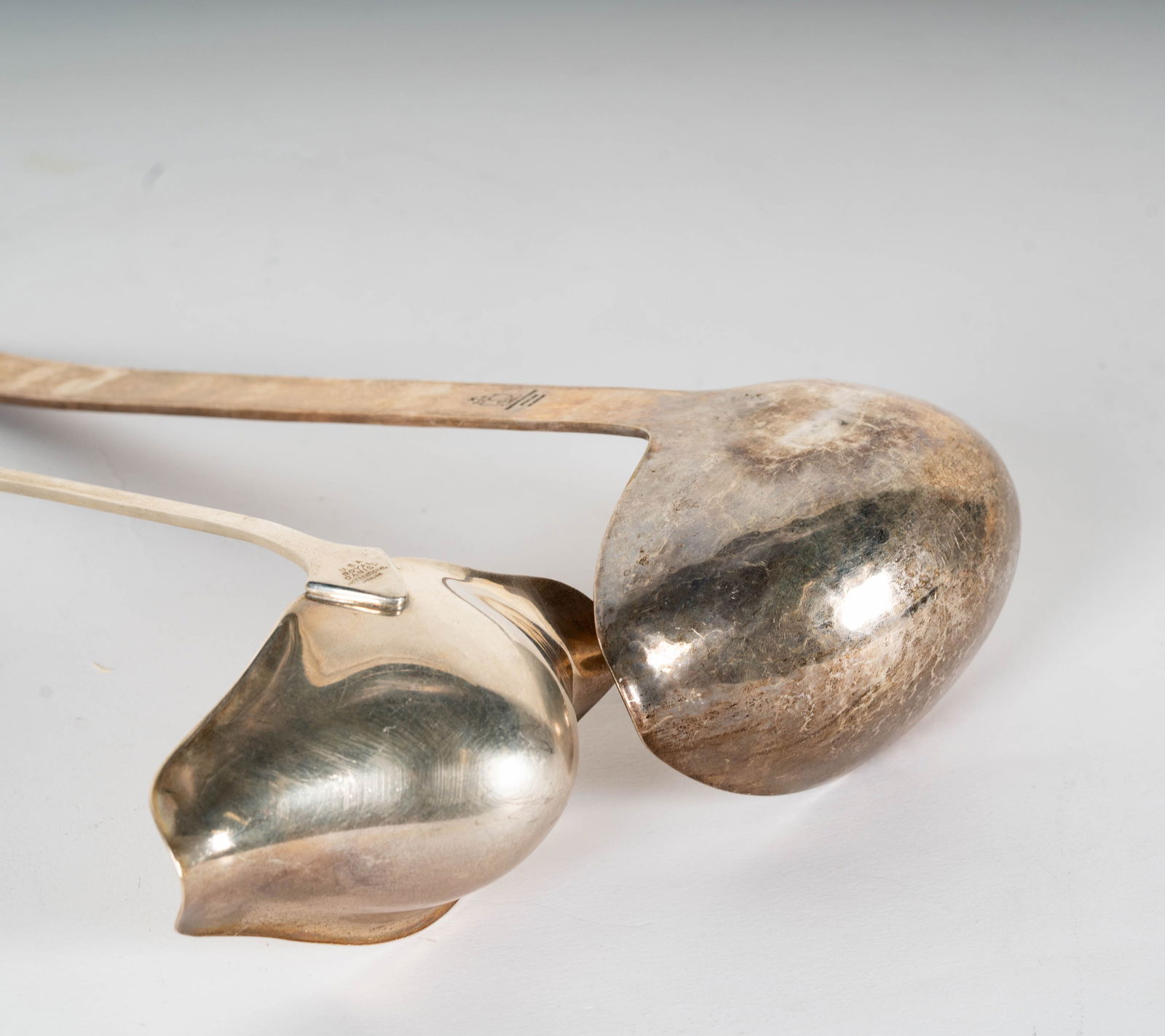 Two Assorted Large Sterling Ladles - 9