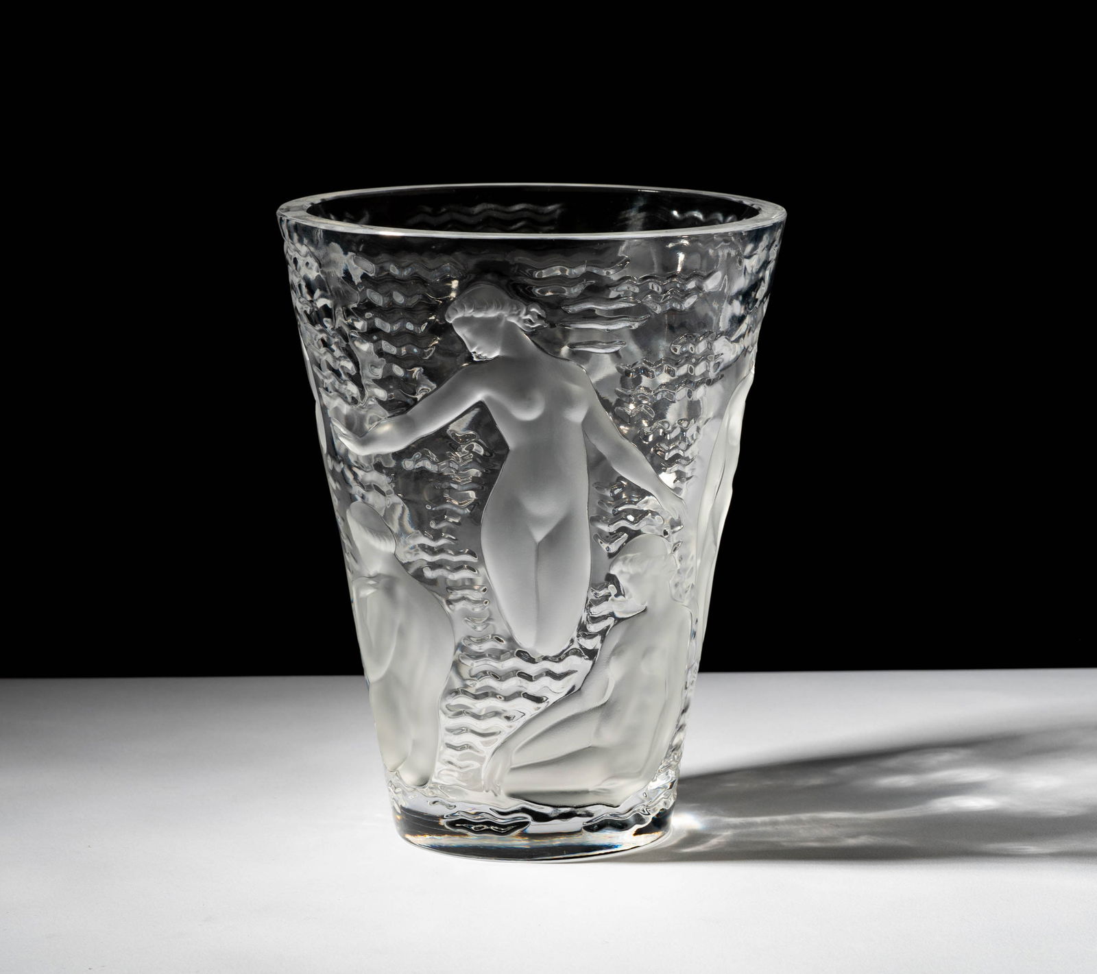 Lalique Ondines Glass Vase (1 of 9)