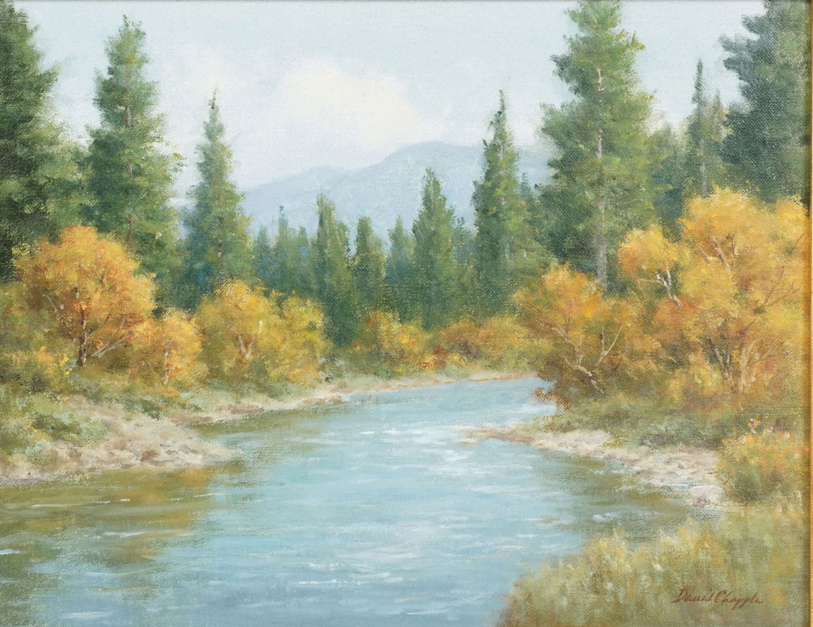 David Chapple (Born 1947), Late October: 11 x 14 in. frame: 14 3/4 x 17 3/4 in. signed lower right