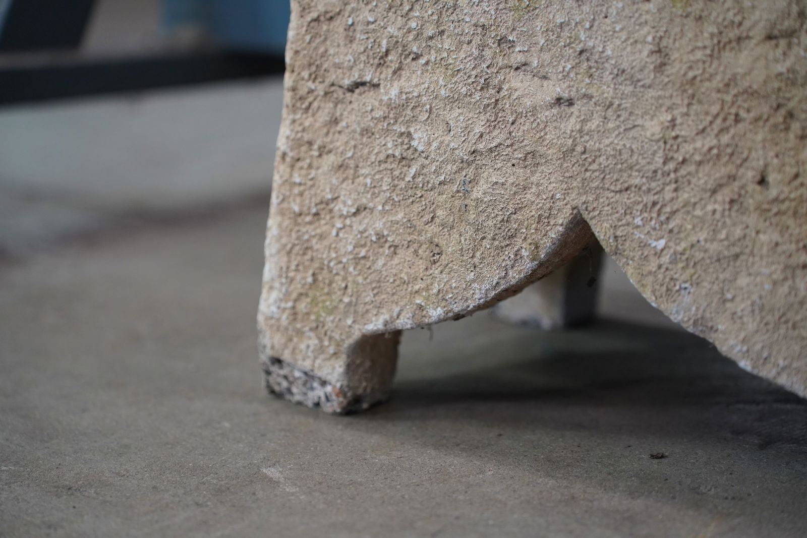 Poured Stone Garden Side Table - 6