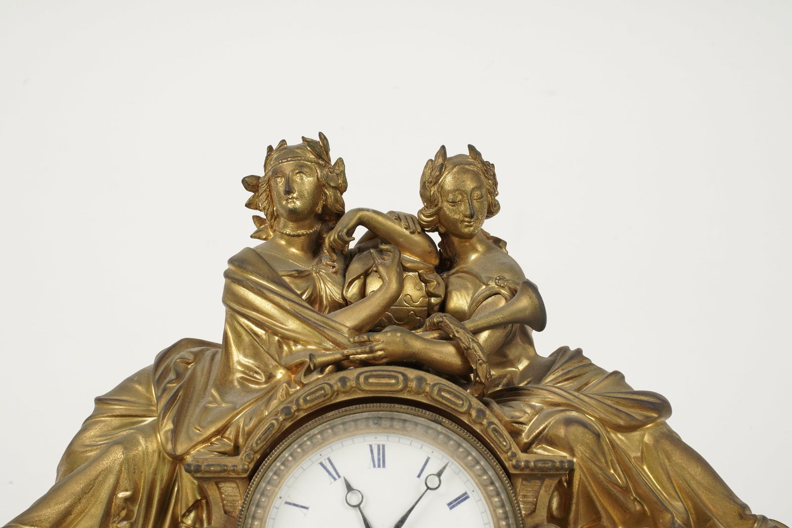 French Figural Mantle Clock - 2