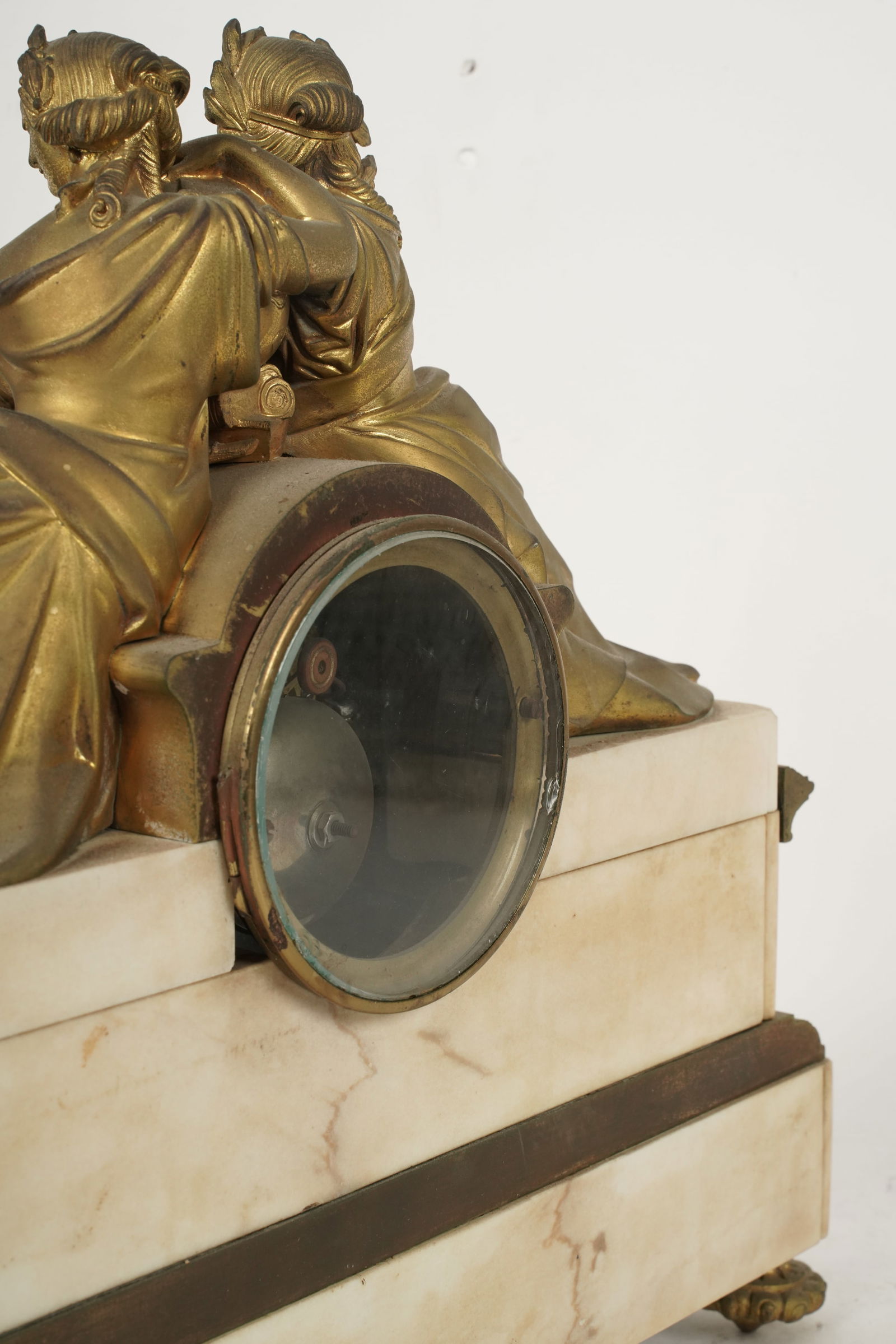 French Figural Mantle Clock - 9