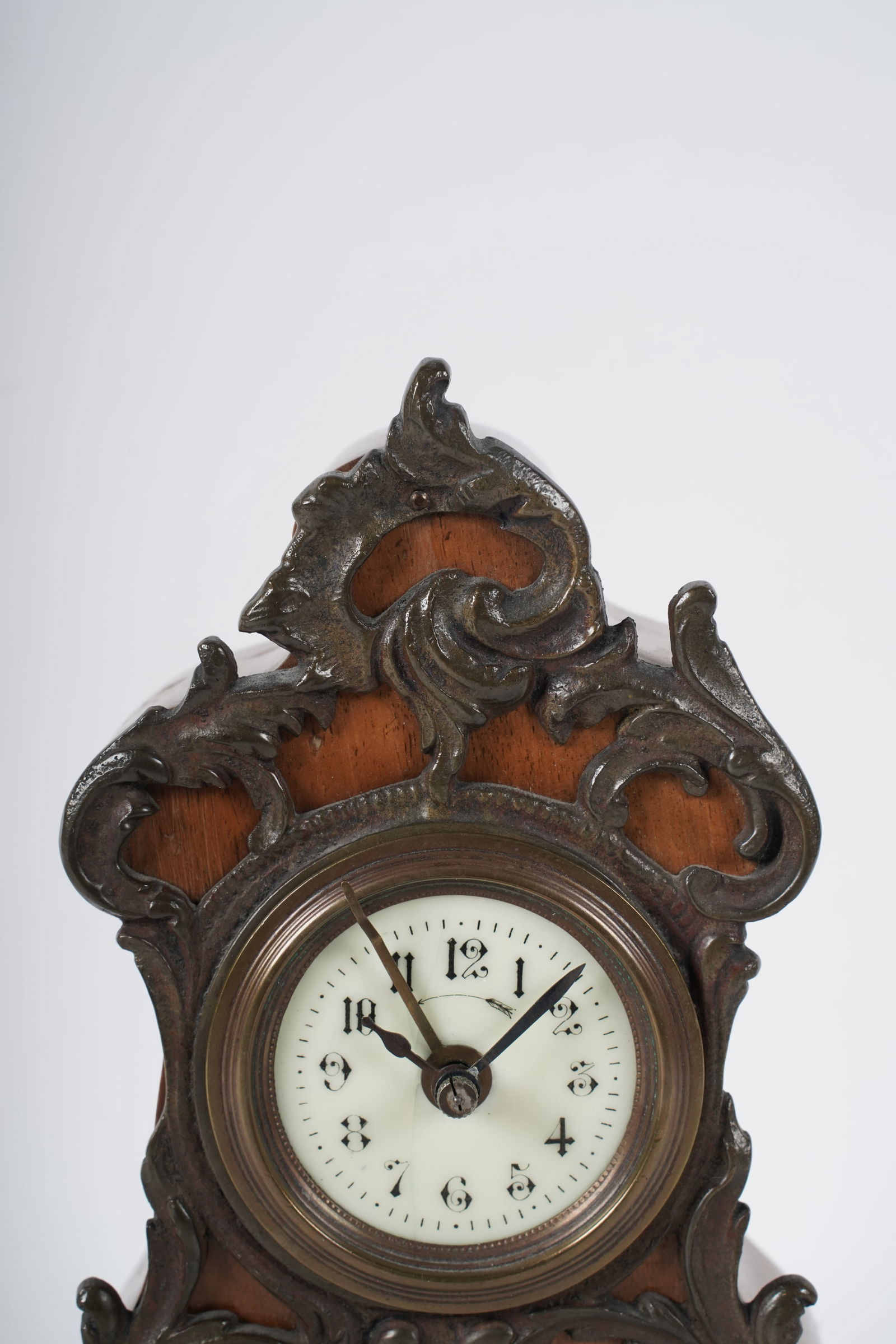 French Ormolu Mounted Desk Clock - 2