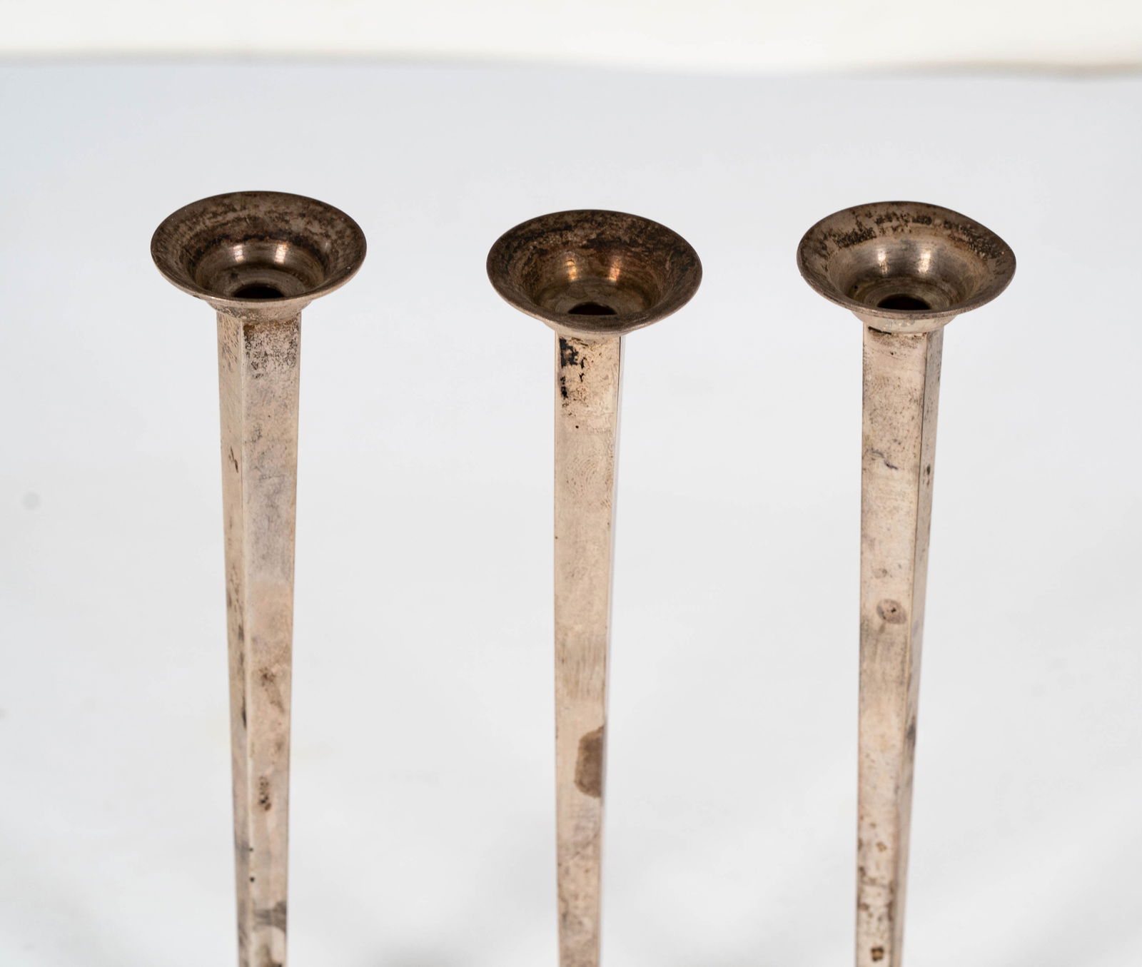 Three Cartier Sterling Candlesticks - 2