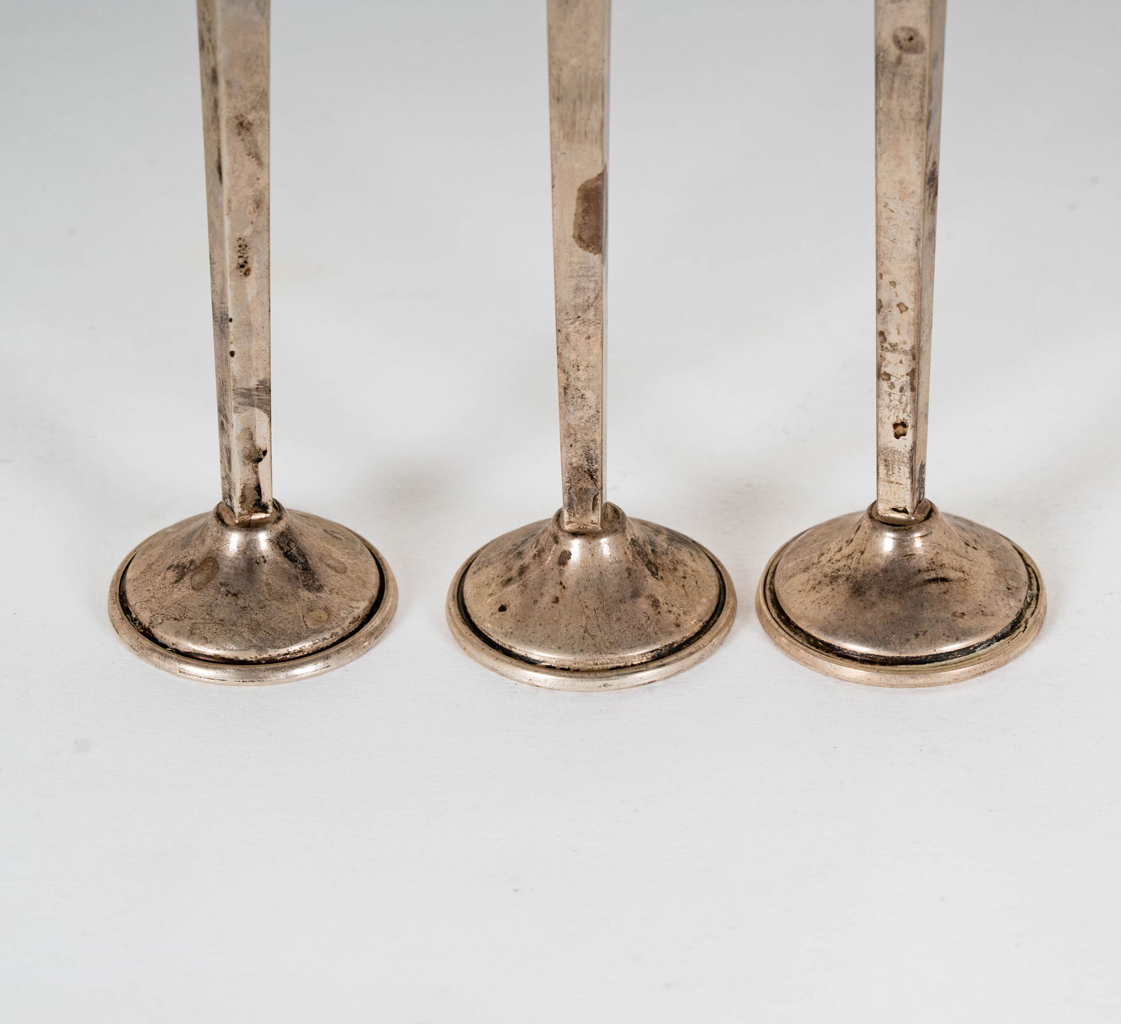 Three Cartier Sterling Candlesticks - 3